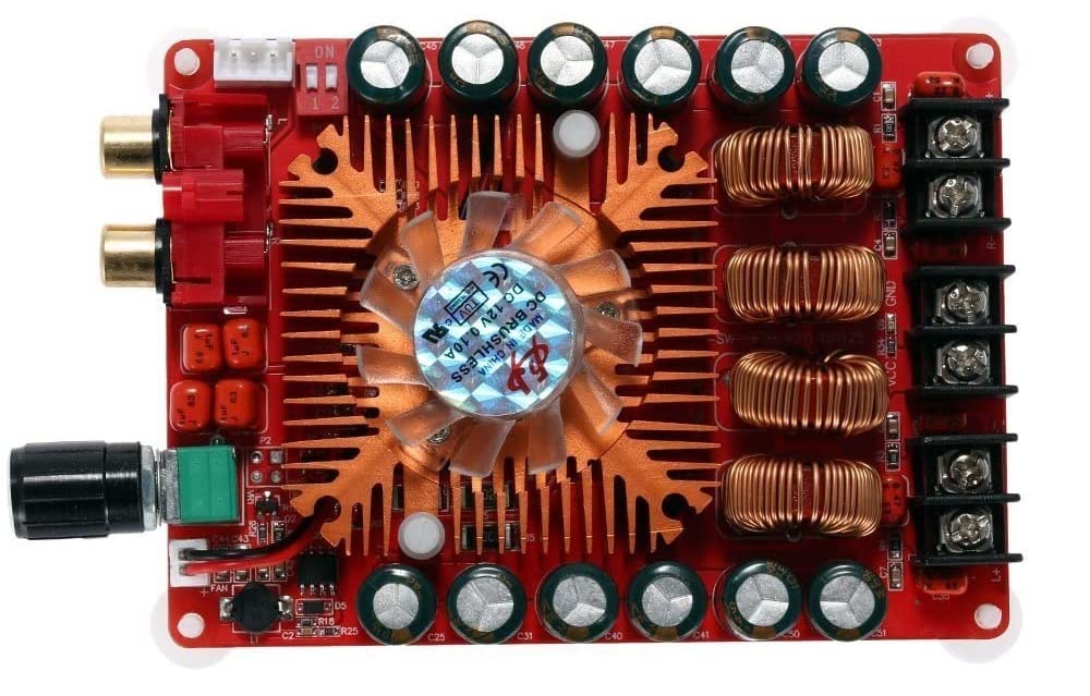 Fasizi TDA7498E 2 x 160 W Dual Channel Audio Amplifier Board, Support BTL Mode 1 x 220 W Single Channel, DC 24 V Digital Stereo Power Amp Module for Car Carrier Computer Speakers DIY - Image 2