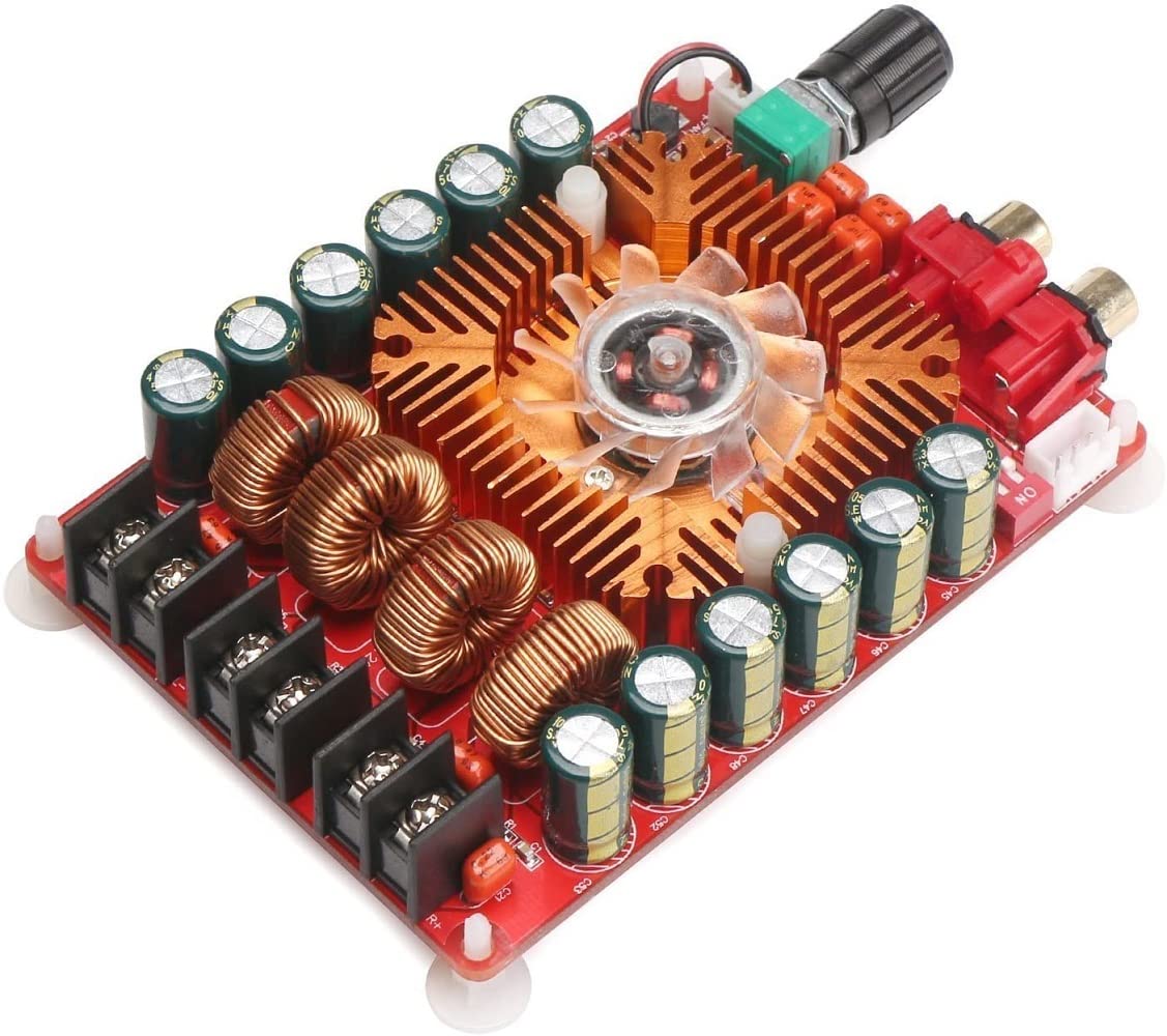 Fasizi TDA7498E 2 x 160 W Dual Channel Audio Amplifier Board, Support BTL Mode 1 x 220 W Single Channel, DC 24 V Digital Stereo Power Amp Module for Car Carrier Computer Speakers DIY - Image 3