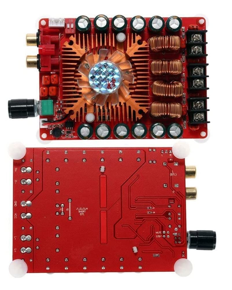 Fasizi TDA7498E 2 x 160 W Dual Channel Audio Amplifier Board, Support BTL Mode 1 x 220 W Single Channel, DC 24 V Digital Stereo Power Amp Module for Car Carrier Computer Speakers DIY - Image 7