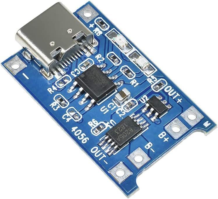 Fastsaw Pack of 25 Micro Input Interface Type-C USB 5V 1A 18650 Lithium Charger Module Charging Card with Double Protection Function - Image 3