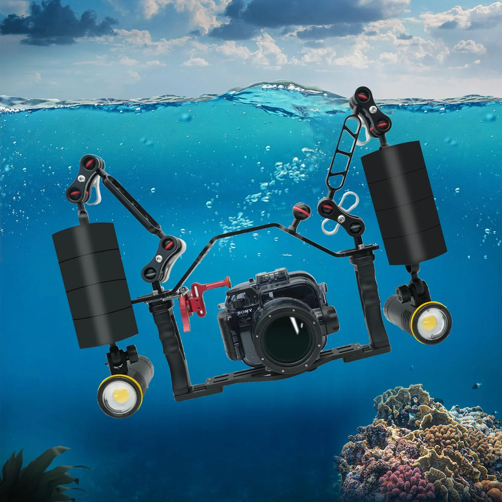 FAXS Jumbo Float Kit Buoyancy Underwater Float for Ultralight/INON/Sea&Sea Arms/WEEFINE/MINIFOCUS Arms Faxm3.15 X 1.5inch - Image 7