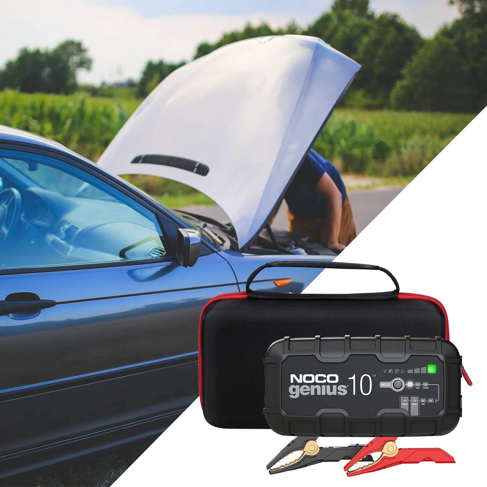 FBLFOBELI Hard Travel Case Compatible with NOCO GENIUS10, 10-Amp Fully-Automatic Smart Battery Charger (Case Only) for NOCO GENIUS10 - Image 6
