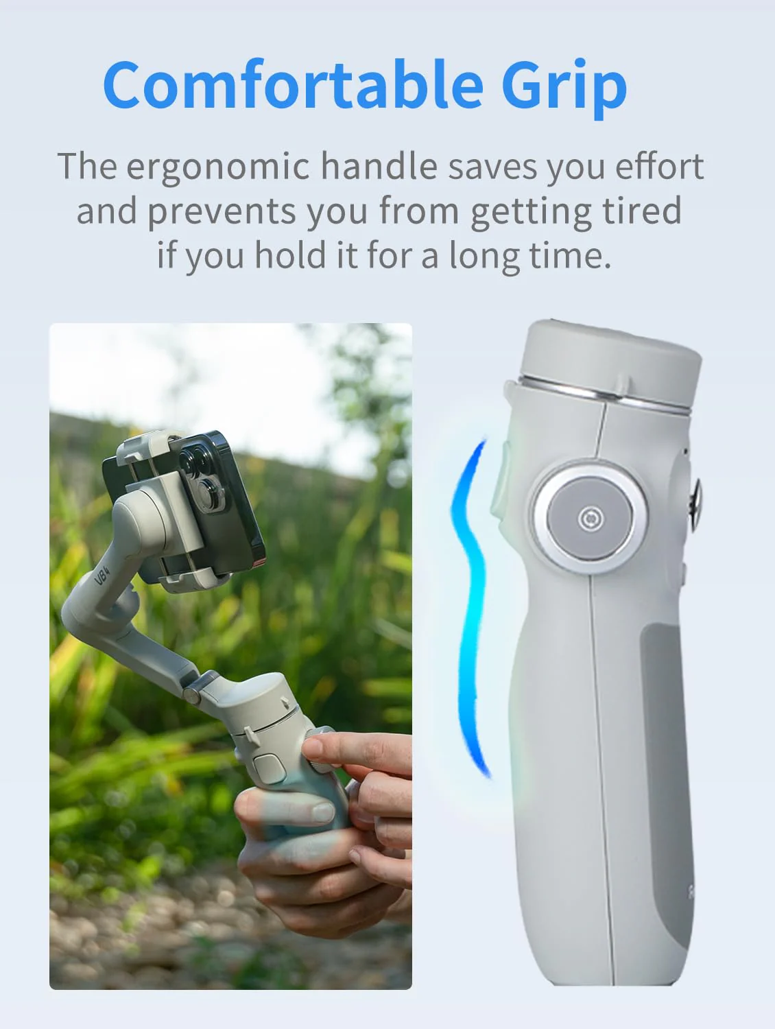 FeiyuTech VB 4SE Gimbal Stabilizer for Smartphone,Foldable Phone Gimbal for Video Recording,Gesture Control,fit iPhone&Android,One-Key Vertical Shot for YouTube,TikTok,Vlog,Live Stream,Max 0.69lb - Image 6