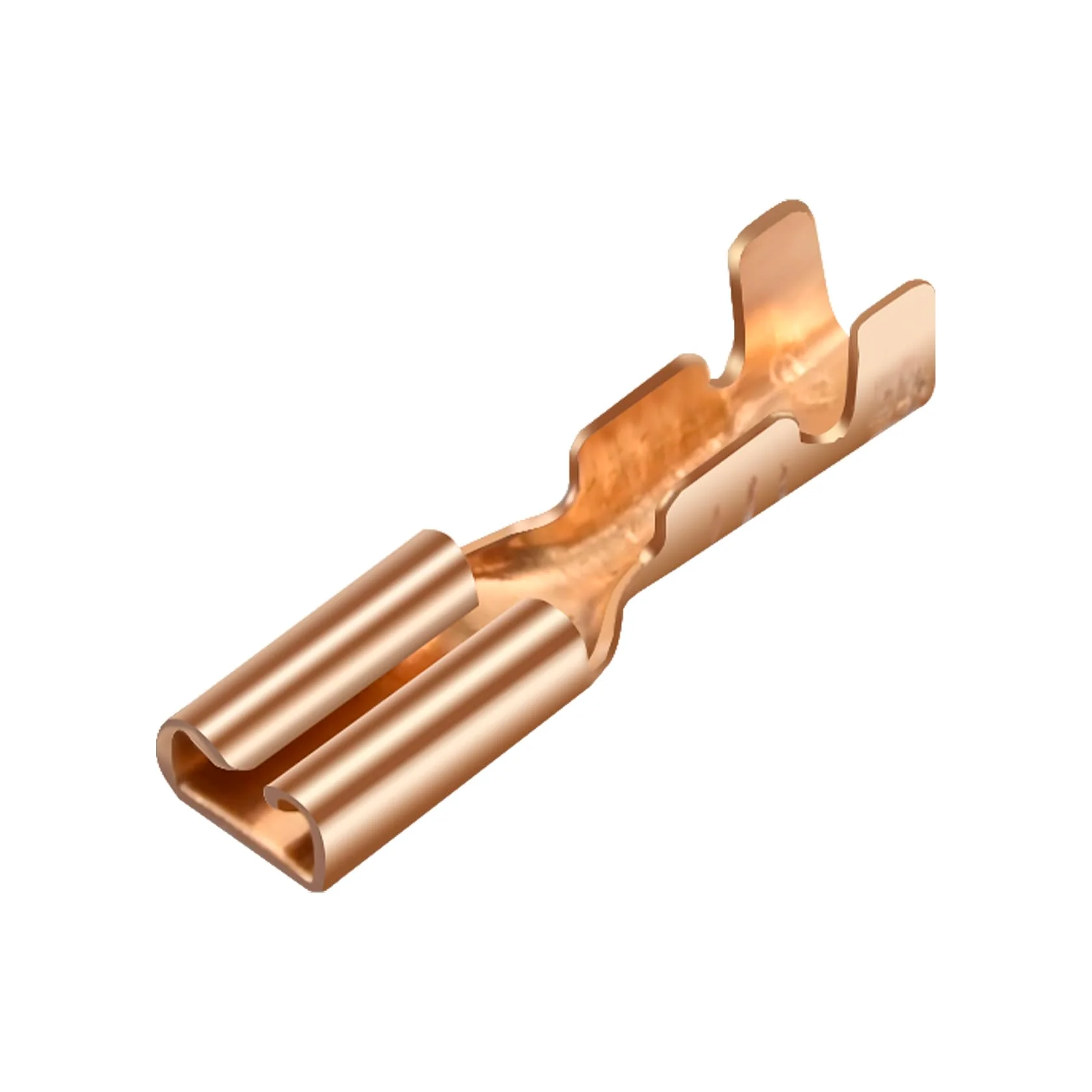 Female Spade Quick Splice Crimp Terminals, 2.8mm Crimp Connector, Non Insulated, 100 pcs - Image 6