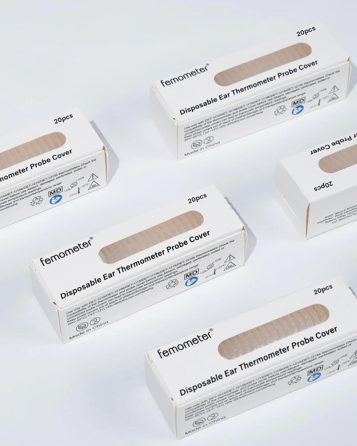 femometer 100 Counts Ear Thermometer Probe Covers, Refill Caps, Lens Filters, BPA Free and Disposable Ear Thermometer Cover Caps - Image 6