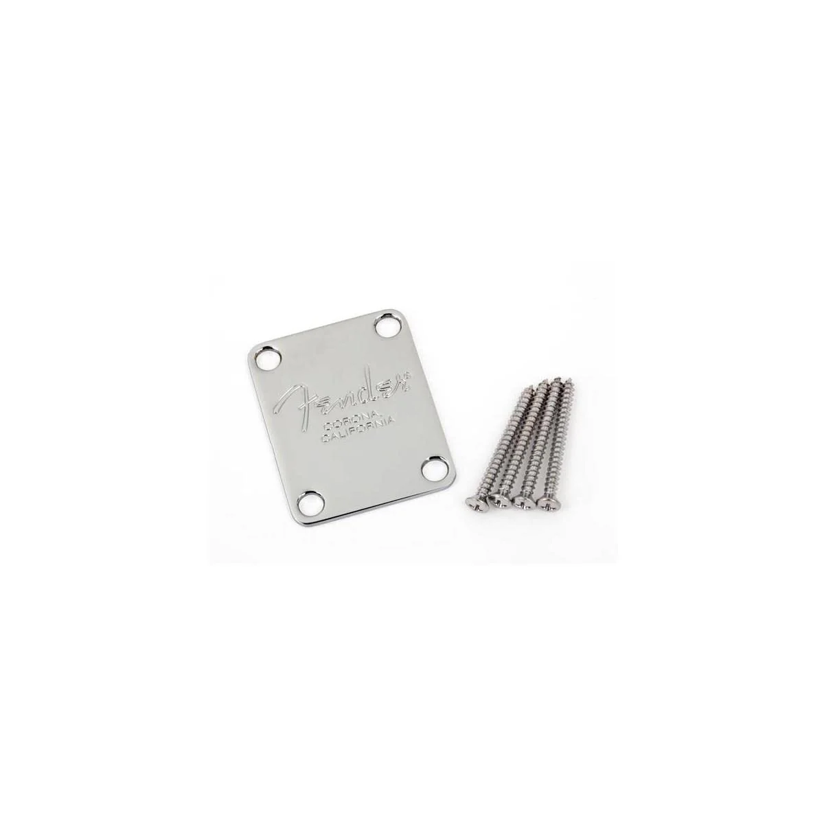 Fender American Standard Bqass Neck Plate - Chrome - Image 2