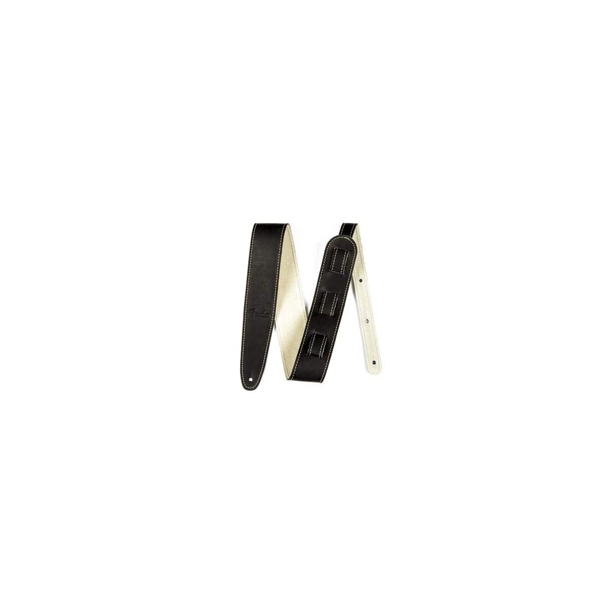 Fender Ball Glove Leather Guitar Strap, Stocking Stuffers, Guitar Accessories, 2.5in, Black - Image 2