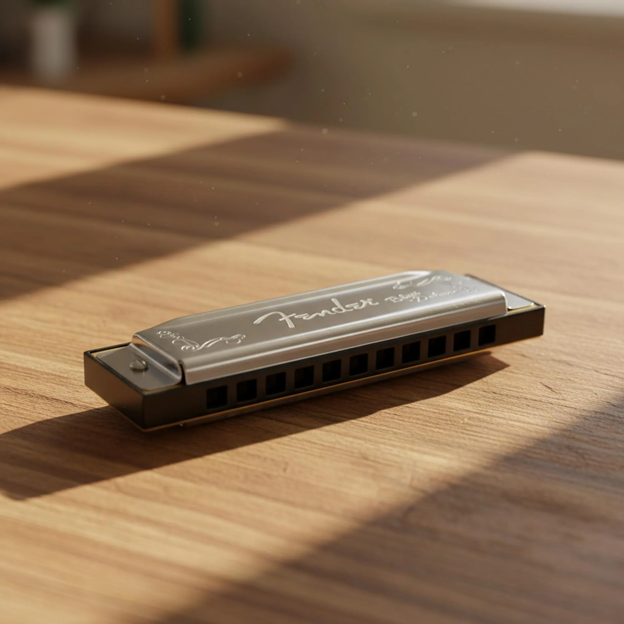 Fender Blues Deluxe Harmonica - Key of G Bundle with Carrying Case, Austin Bazaar Online Manual, and Polishing Cloth - Image 8