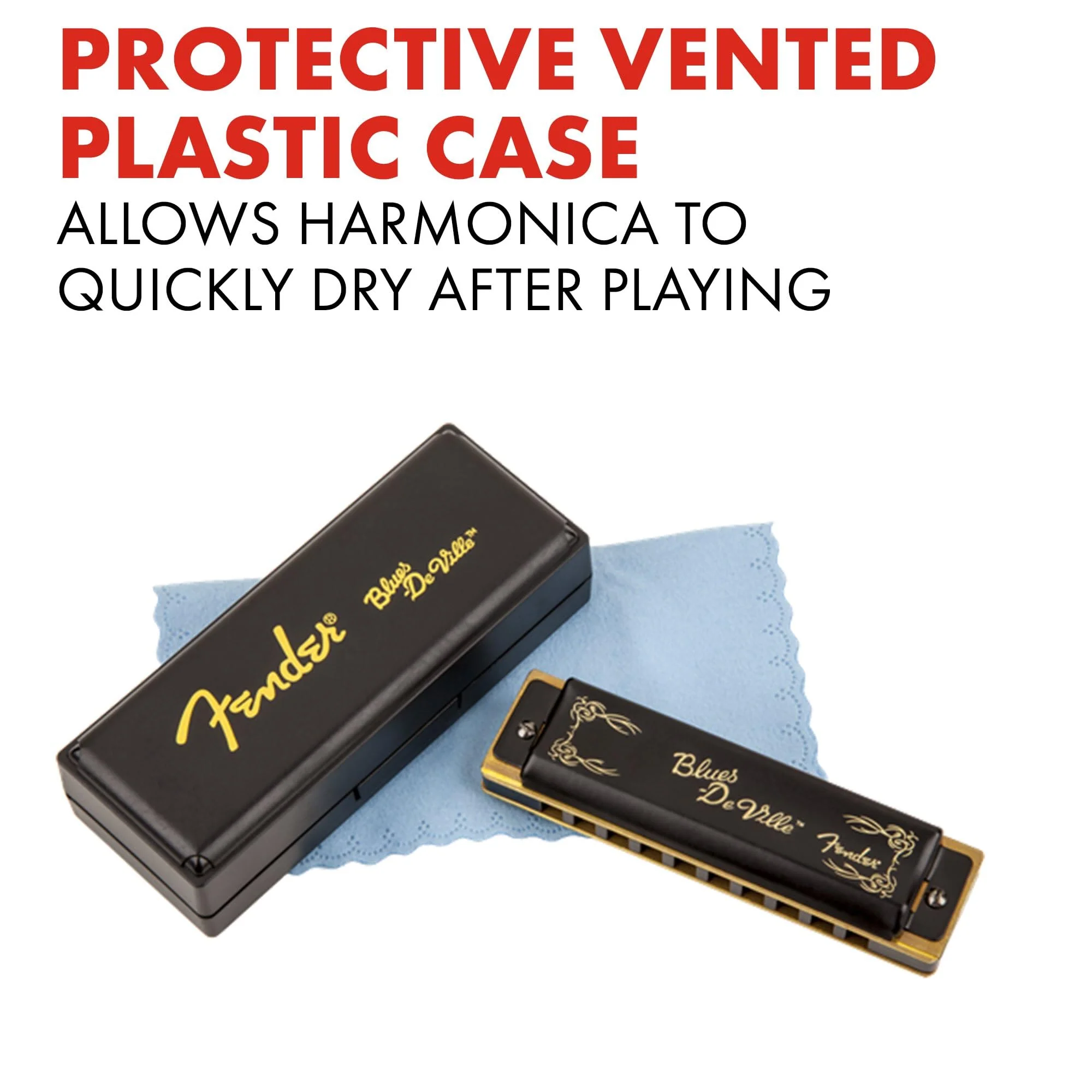 Fender Blues Deville Harmonica, Guitar Accessories, Key of C - Image 4