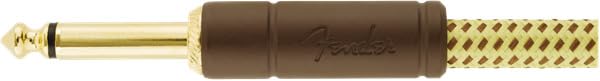 Fender Deluxe Series Instrument Cable, Straight/Angle, Tweed, 15ft - Image 4
