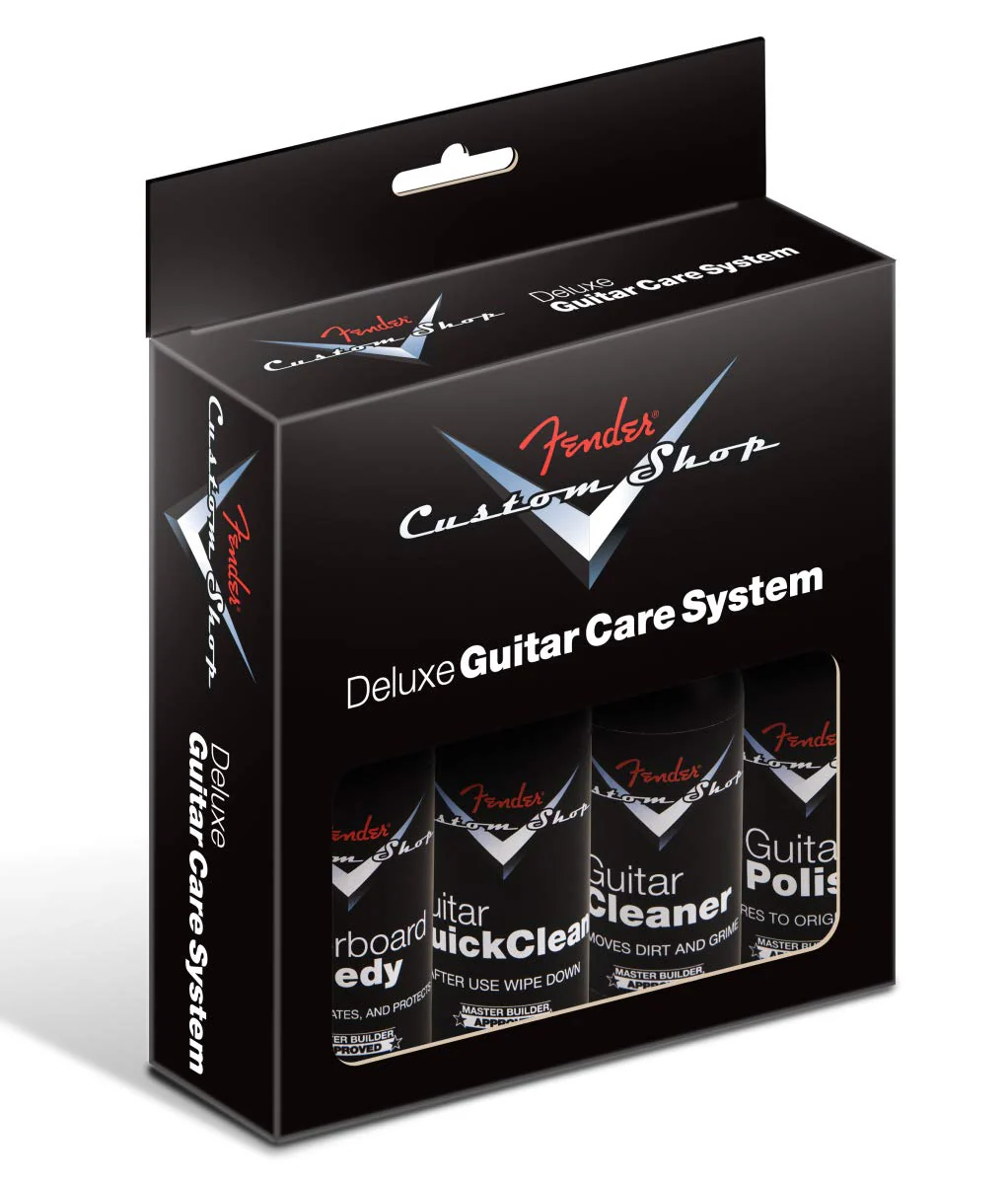 Fender Guitar Super Care Kit Bundle with Custom Shop Deluxe Guitar Care System 4 Pack, Super-Soft Dual-Sided Microfiber Cloth, and Fender Factory Microfiber Cloth Kit w/ Fender Microfiber Cloths - Image 6