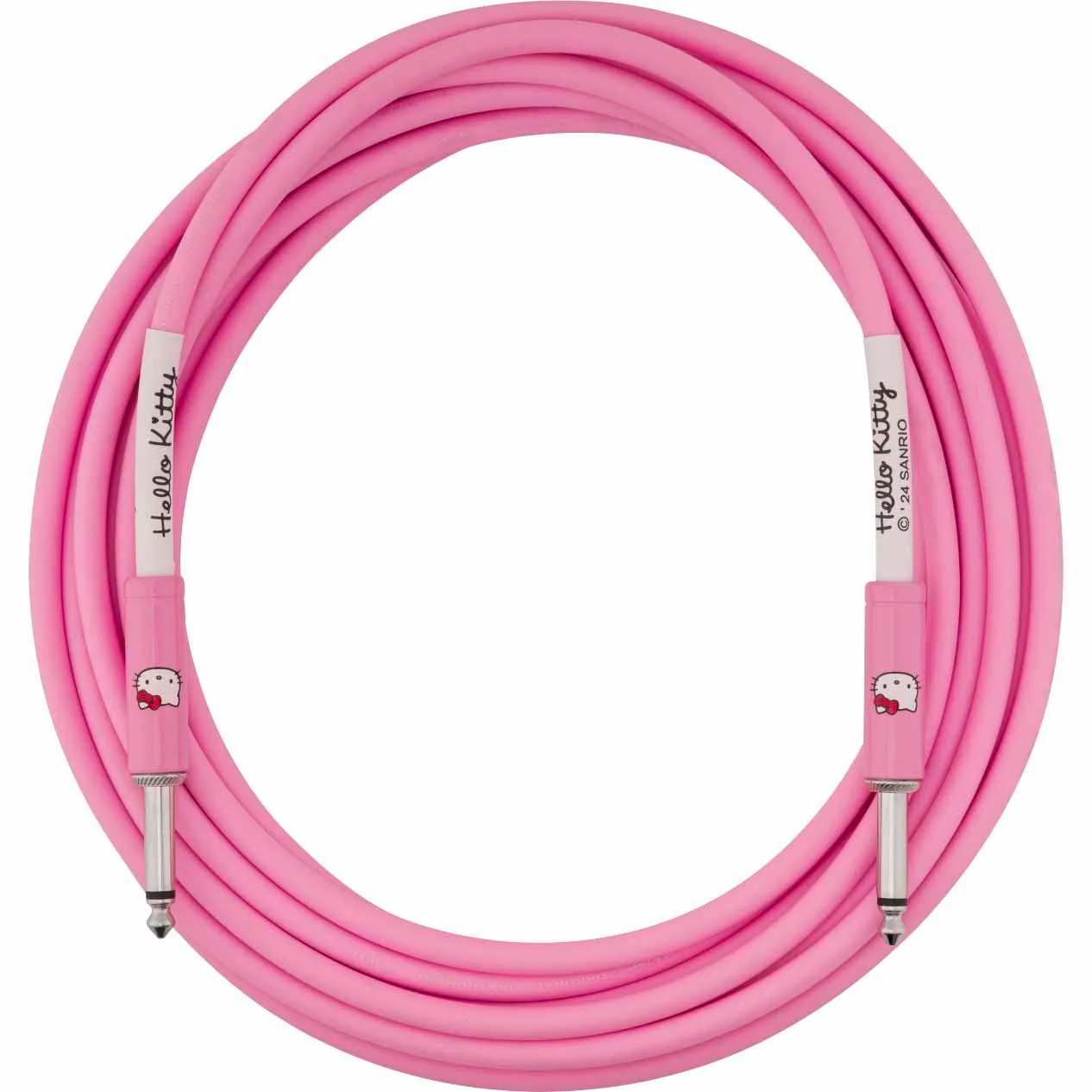 Fender Hello Kitty Instrument Cable, 18.6ft Guitar Cable, Pink 18.6 FT - Image 2