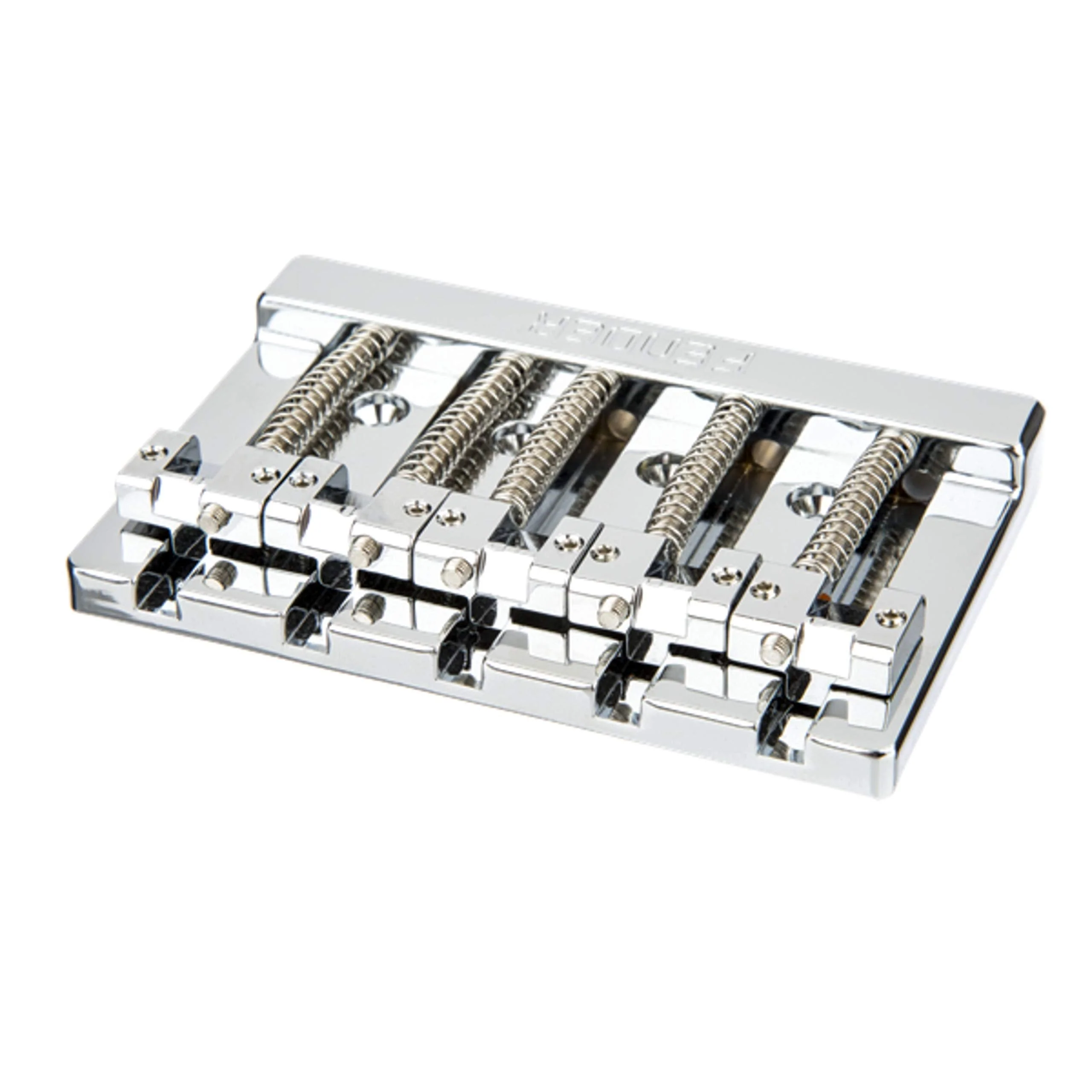 Fender HiMass 5-String Bass Wide Bridge Assembly with Zinc Saddles - Chrome - Image 2