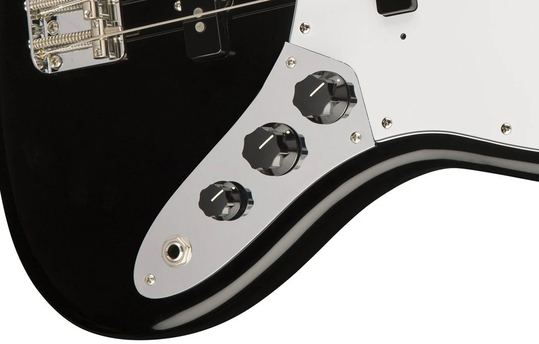 Fender Jazz Bass Knobs - Black - Image 2