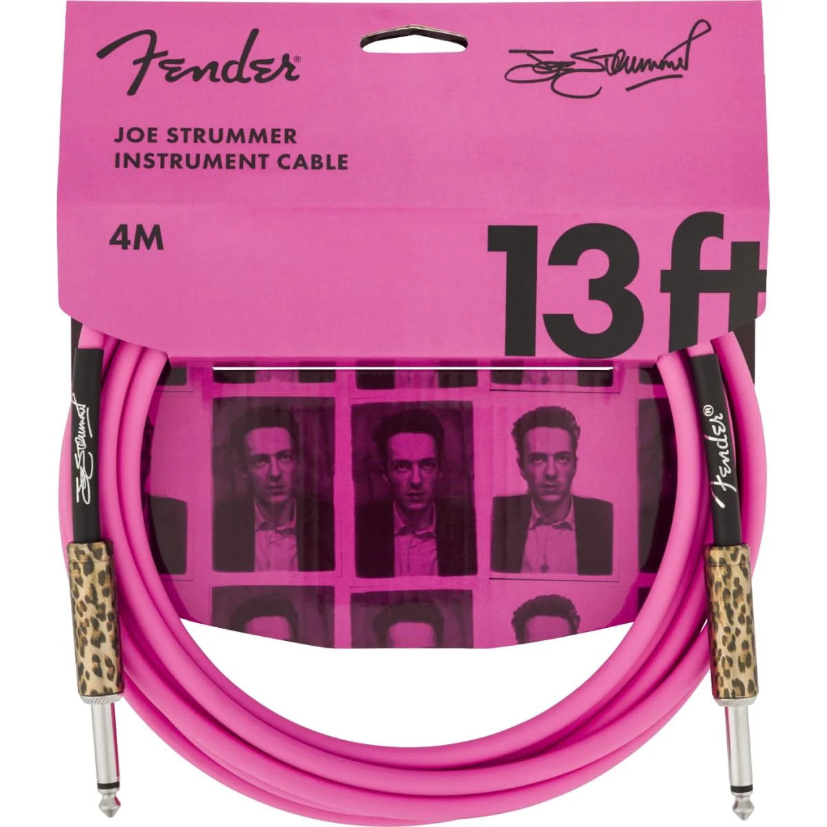 Fender Joe Strummer 13' Instrument Cable, Stocking Stuffers, Pink Leopard - Image 2