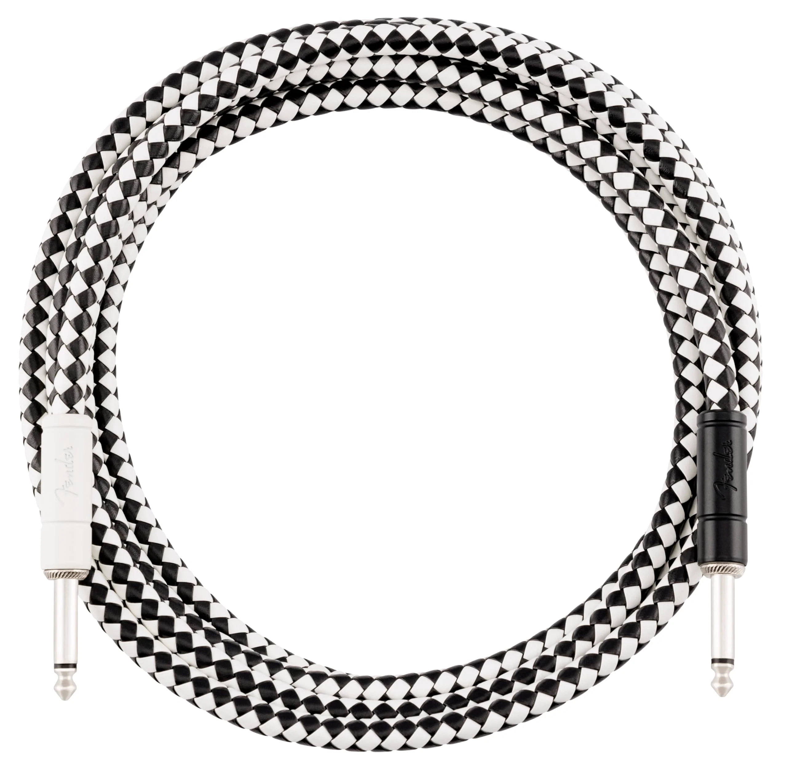 Fender Professional Series Instrument Cable, Guitar Cable, Stocking Stuffers, Guitar Accessories, Straight/Straight, Checkerboard, 10ft - Image 2