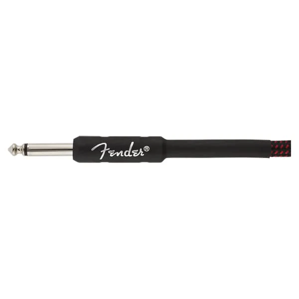 Fender Professional Series Tweed Instrument Cable, Guitar Cable, Guitar Accessories, Straight/Straight, Red, 10ft Grey Tweed - Image 2