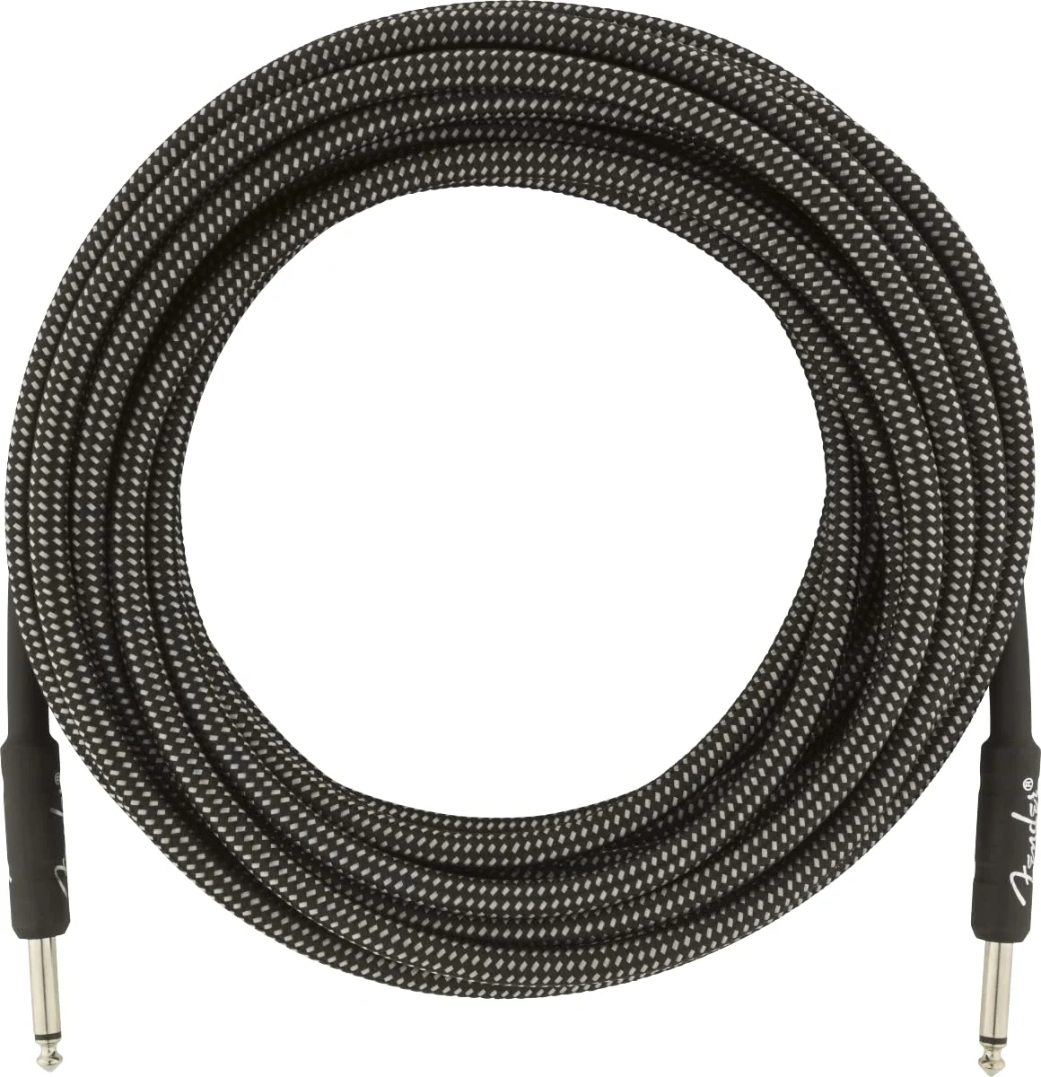 Fender Professional Series Tweed Instrument Cable, Guitar Cable, Stocking Stuffers, Guitar Accessories, Straight/Straight, Gray, 25ft - Image 2