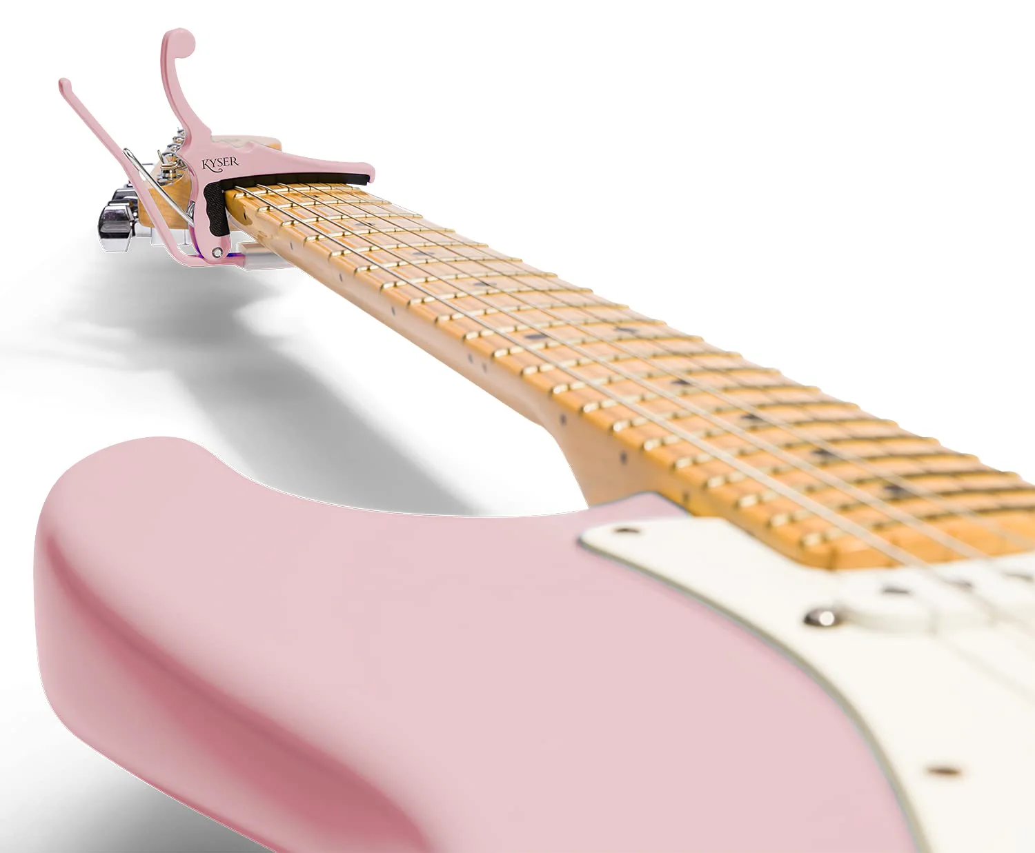 Fender X Kyser Quick-Change Electric Guitar Capo (Shell Pink) Shell Pink - Image 3
