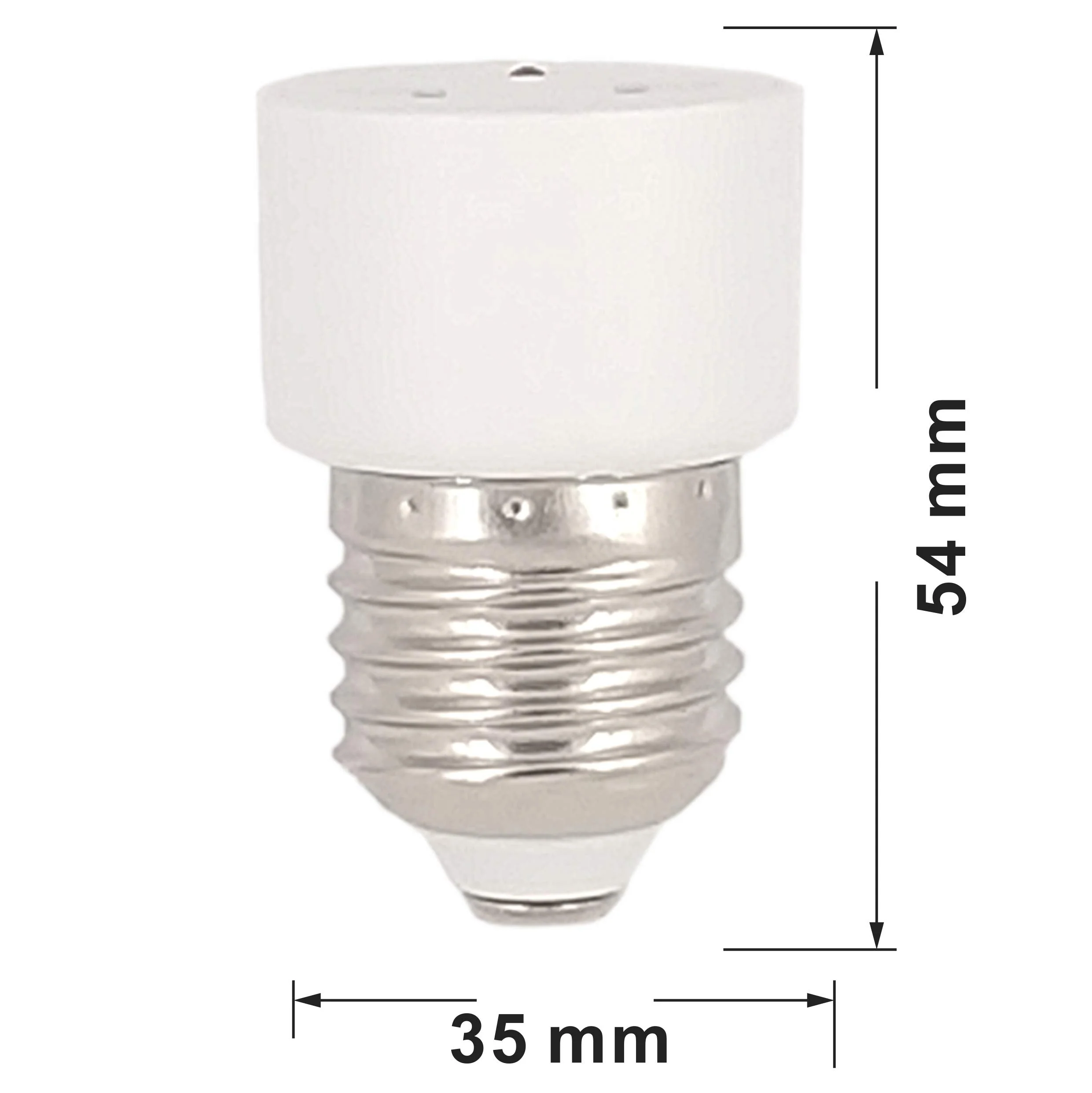 FExYinz E27 Adapter Socket Lamp Holder Adapter Conversion to Socket Multi-Way Pack of 2 2 Pcs pro Packung, Europäisches Inventar 02 - Image 2