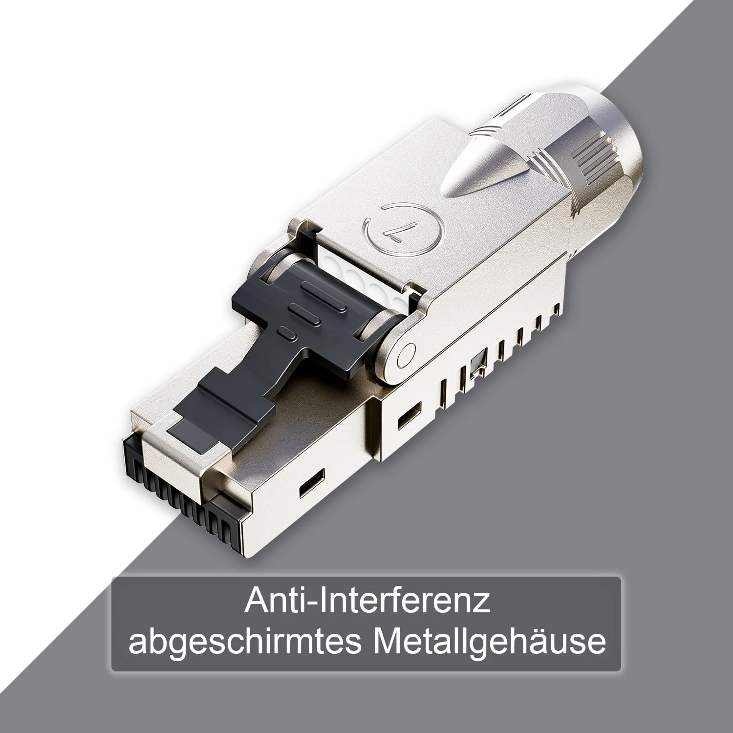 FGB 10 Gbps RJ45 CAT7 Network Plug Lan Connector LSA Shielded RJ45 Connector Toolless for Installation Cable 600 MHz for Patch Cable Installation Cable CAT7 CAT6A, Pack of 4 4 Stück - Image 7