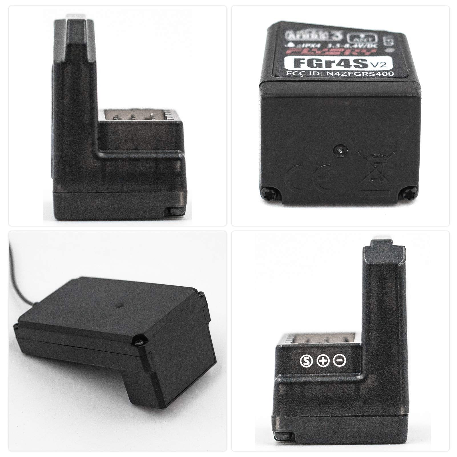 FGR4S V2 Receiver 2pcs AFHDS 3 Built-in Single-Antenna Bidirectional PWM/PPM/IBUS Output Receiver for NB4 PL18 Remote Control Transmitter - Image 4