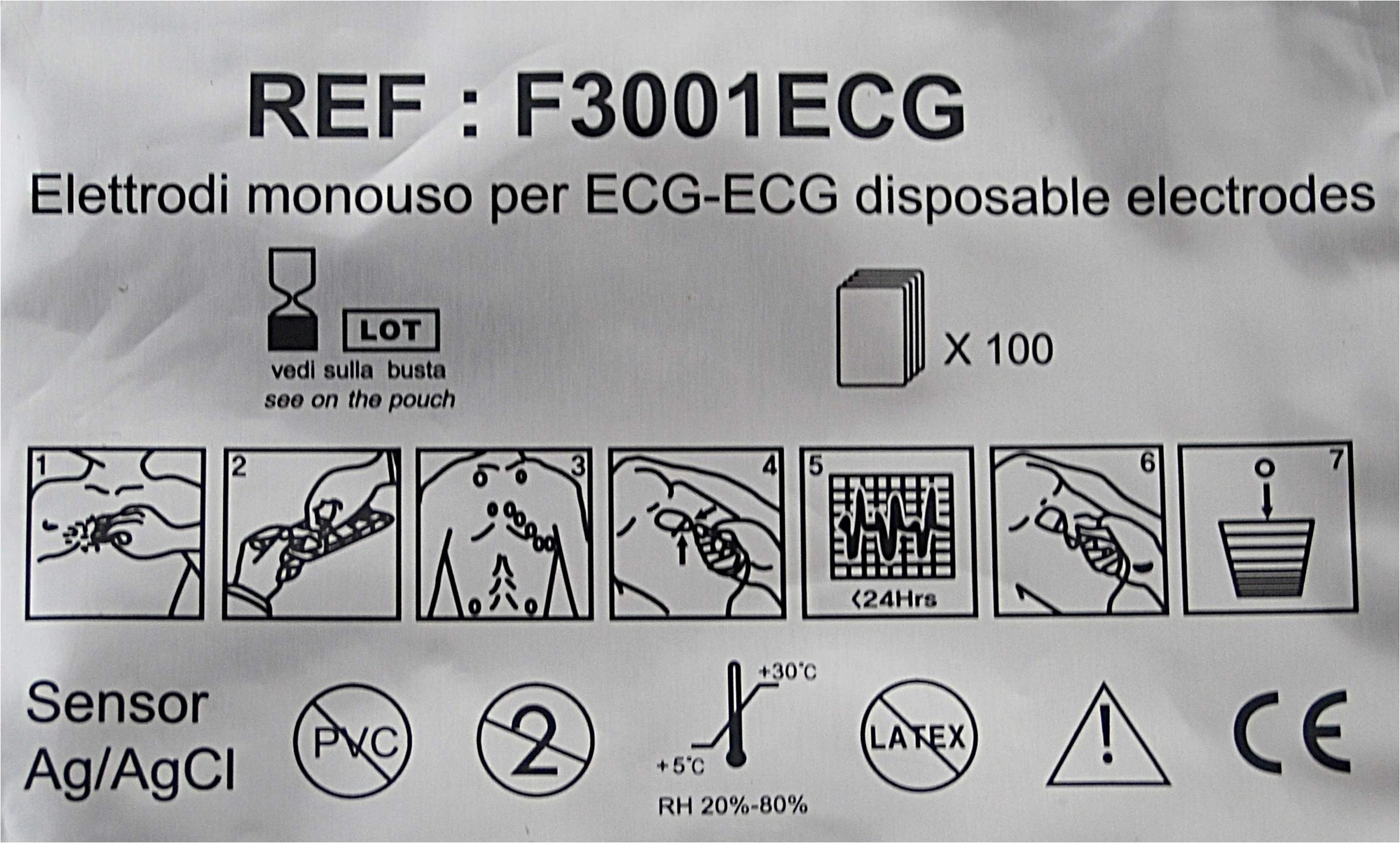 Fiab F3001ECG Electrodes for ECG 23 x 34 mm - Image 4