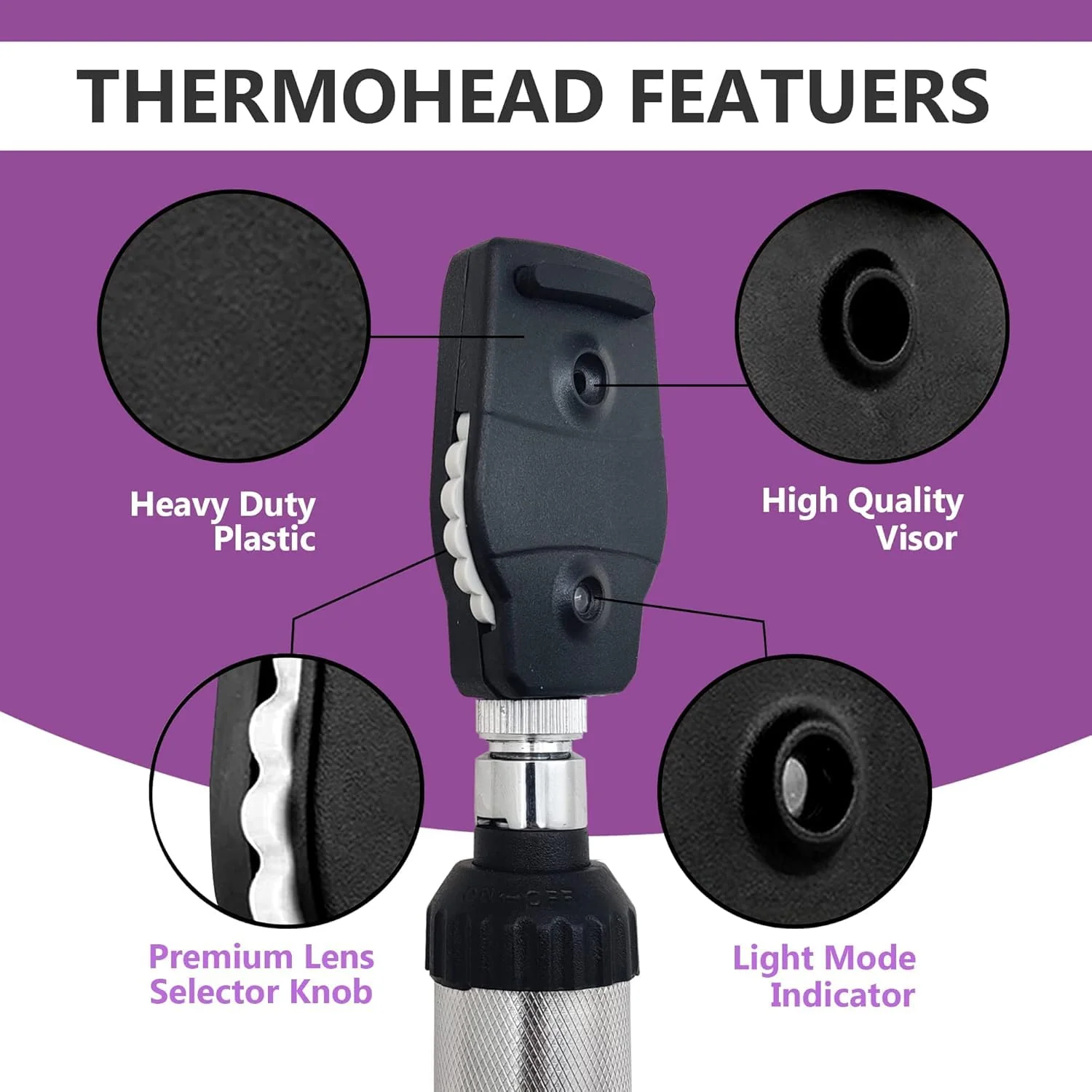 Fiber Optic Otoscope Set for Adults Kids Otoscope Ear Healthy Tool for Nurses Adults Kids Baby Elderly Pets Animals Veterinary Otoscope - Image 4