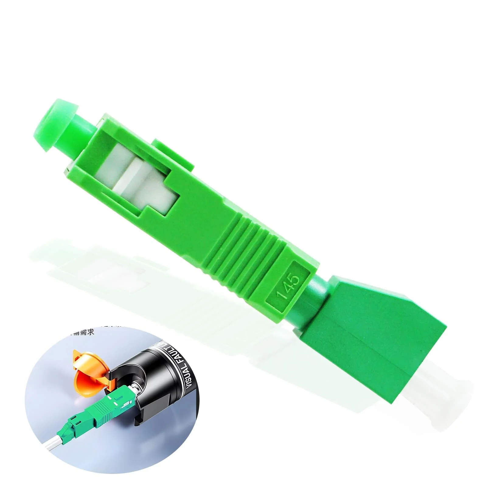 Fibre Optic Adapter LC/APC to SC/APC, Fibre Optic Coupling Singlemode Simplex 9/125µm, Hybrid Fibre Extension Cable Converter for Reliable Interface Conversion, OTDR, VFL etc. - Image 7