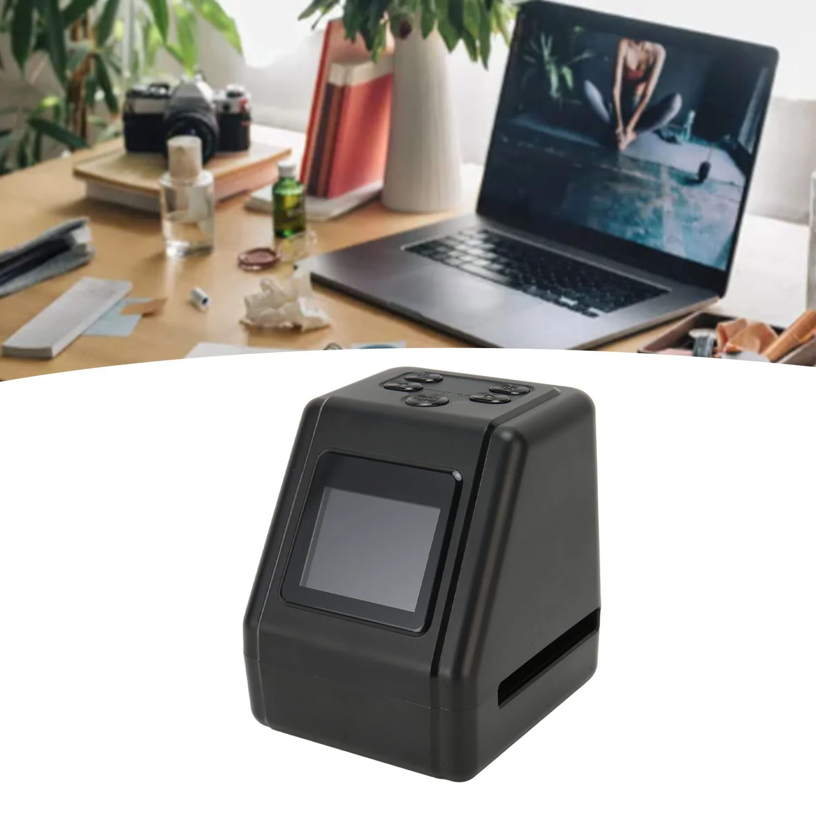 Film and Slide Scanner with Large 2inch LCD Screen, Converts 135 126 110 Films Slides to Negatives Color Black White JPG Photos, Up to 12MP Old Camera Converter - Image 5