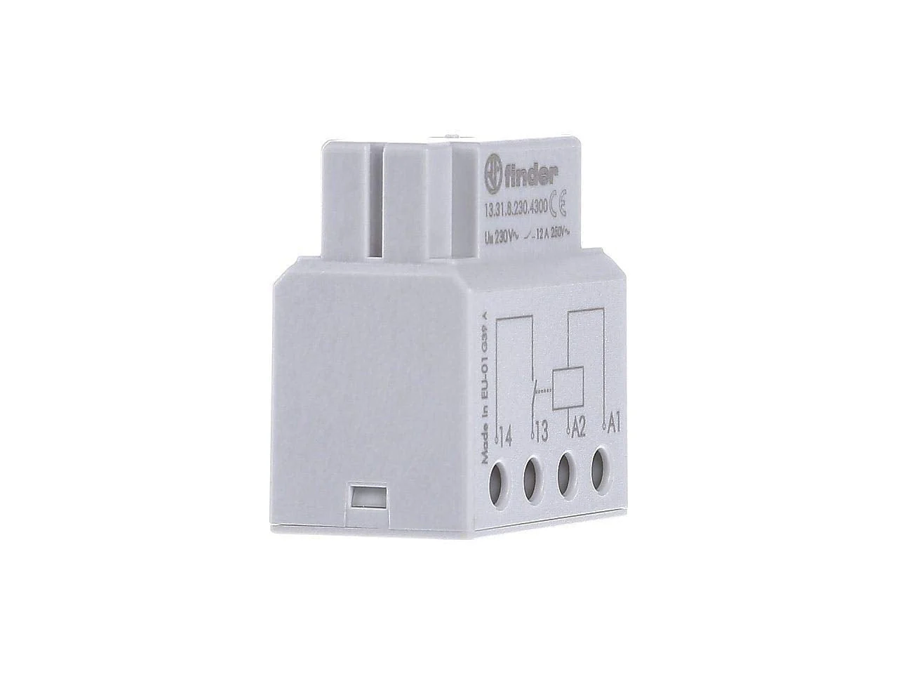 Finder 133182304300PAS Relay for Socket/Behind Control Panel 1 N/O Contact 230 V AC 12 A @ 250 V AC - Image 4