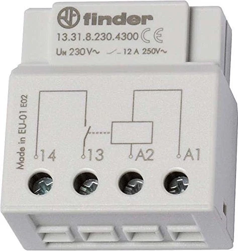 Finder 133182304300PAS Relay for Socket/Behind Control Panel 1 N/O Contact 230 V AC 12 A @ 250 V AC - Image 5