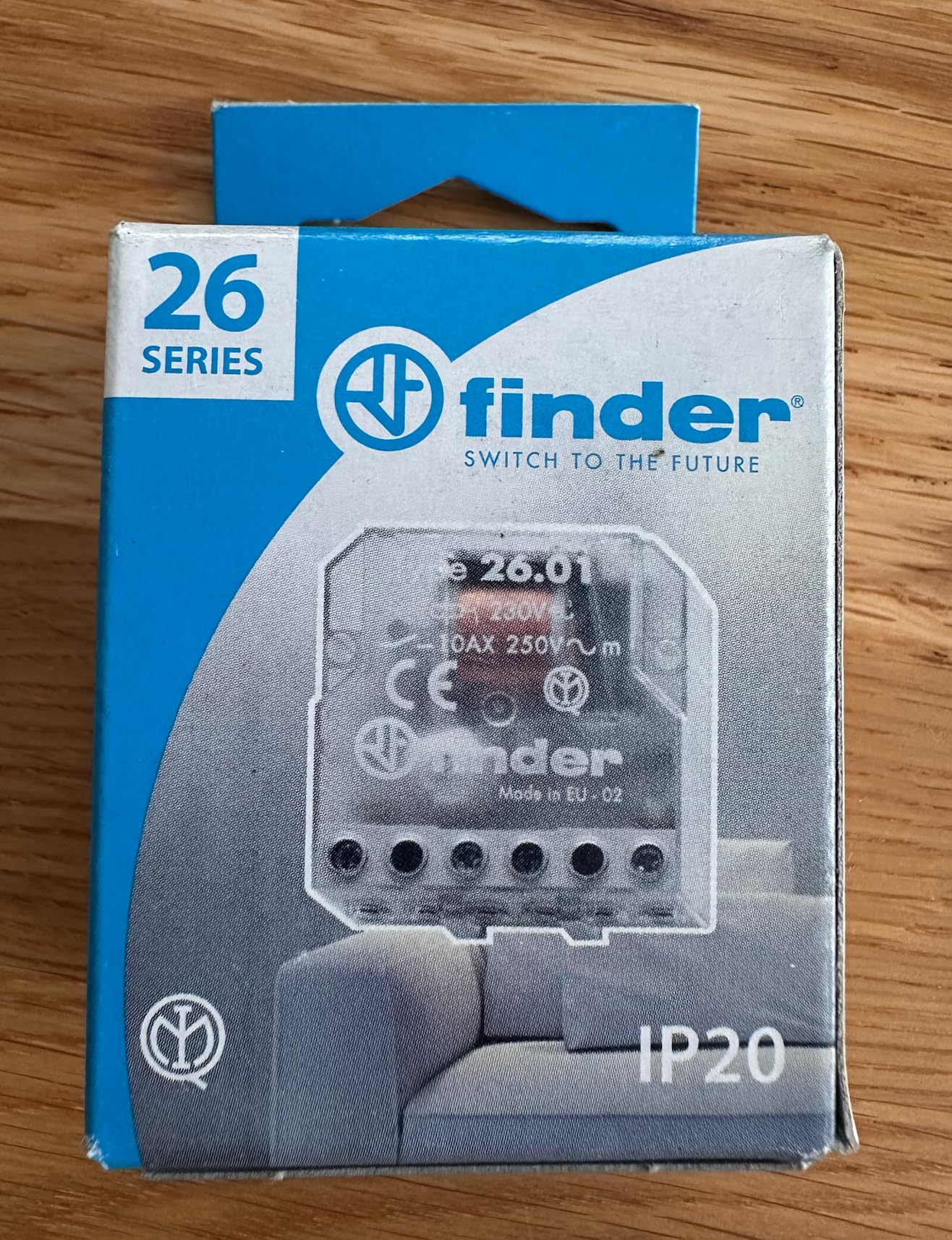 Finder 260280120000PAS Step Relay Box 230 VAC 1 NO 10 A 1 Stück Stromstoßschalter für Unterputzdose - Image 2
