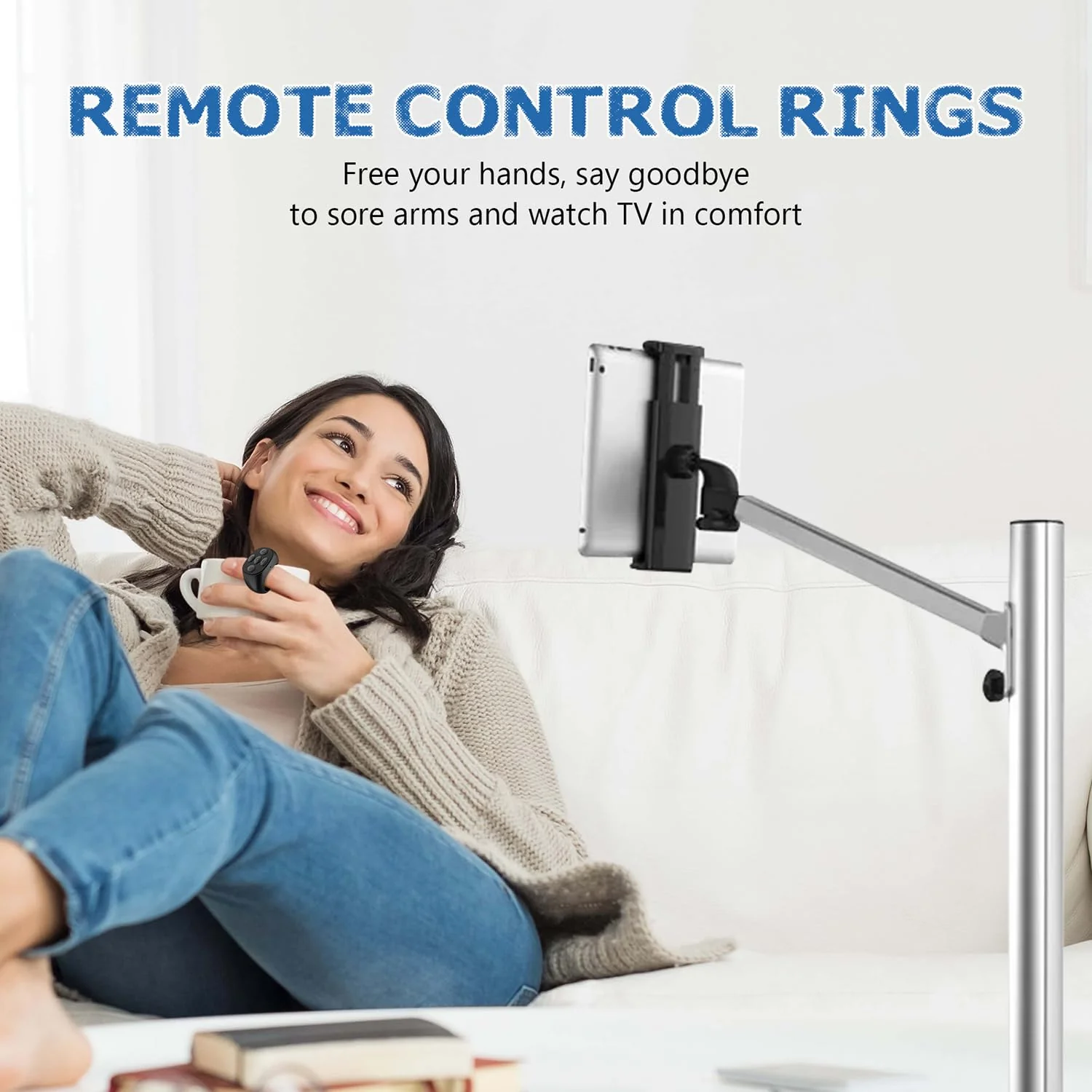 Fingertip Wireless Bluetooth Remote Control, 2025 New TIK-to-k Remote Control APP Kindle Page Turner, Scrolling Rings Rechargeable Camera Video Recording Remote (Black-USB) (Black) Black - Image 6