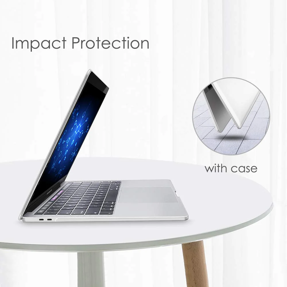 Fintie Case for MacBook Pro 13 Inch A2338(M2 M1) A2251 A2289 A2159 A1989 A1706 A1708 (2016-2021 2022 2023 Release) with/without Touch Bar- Snap On Hard Shell Case Cover, Crystal Clear - Image 6
