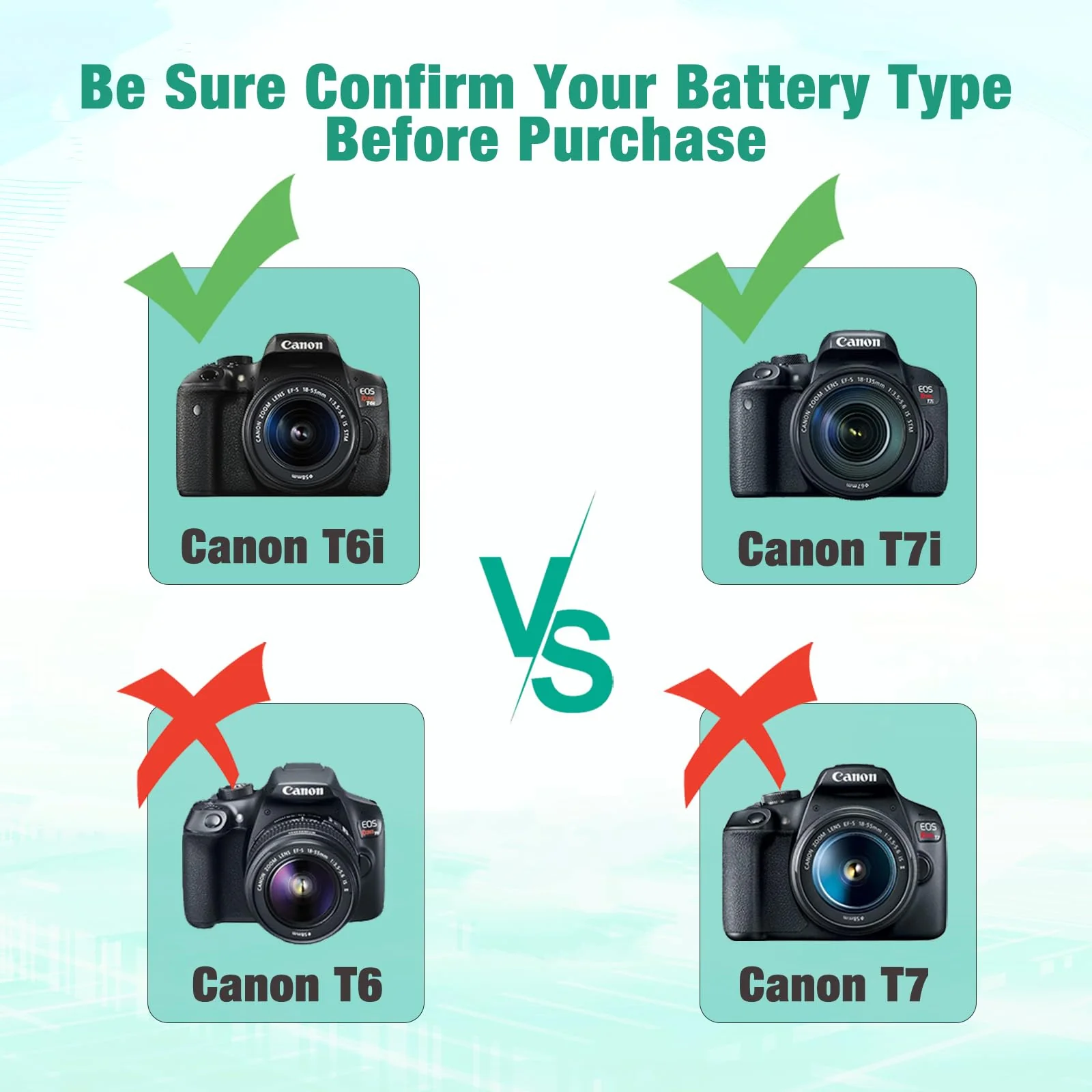 FirstPower LP-E17 Battery 3-Pack and Triple Slot Charger for Canon EOS R50 R100 R10 R8 RP, Powershot V1, Rebel T8i T7i T6i T6s, SL2 SL3, EOS M3 M5 M6, M6 Mark II, 77D 200D 750D 760D 800D 8000D Camera - Image 7
