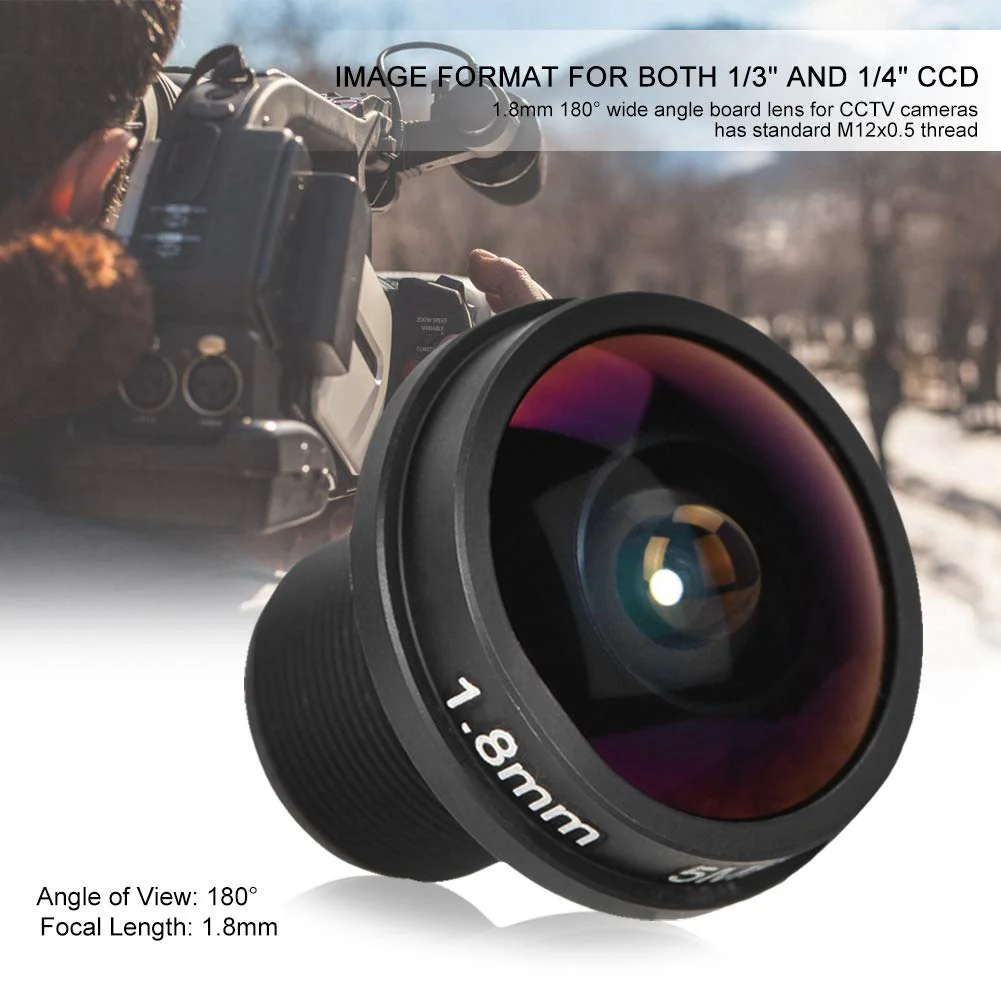 Fisheye Lens, CCTV Lens 1.8mm 180° Wide Angle Board Lens, HD 5mp Fisheye View CCTV Wide Angle Panoramic Camera for CCTV Camera - Image 2