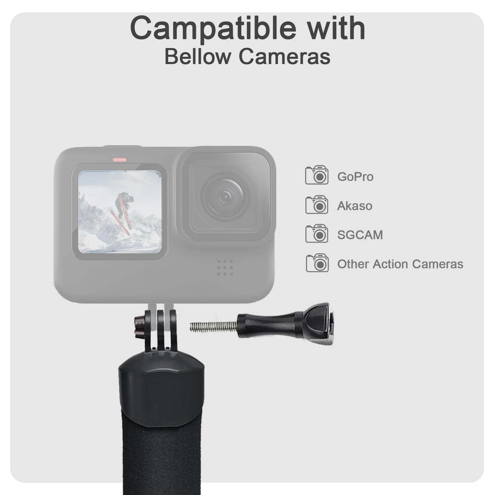 FitStill Waterproof Monopod Floating Hand Grip Snorkeling Selfie Pole Stick +Steel cored Safety Wrist Strap Rope for Go Pro Hero 12/11/10/9/8/7/6/5 Max Session DJI Osmo and Other Action Cameras - Image 5
