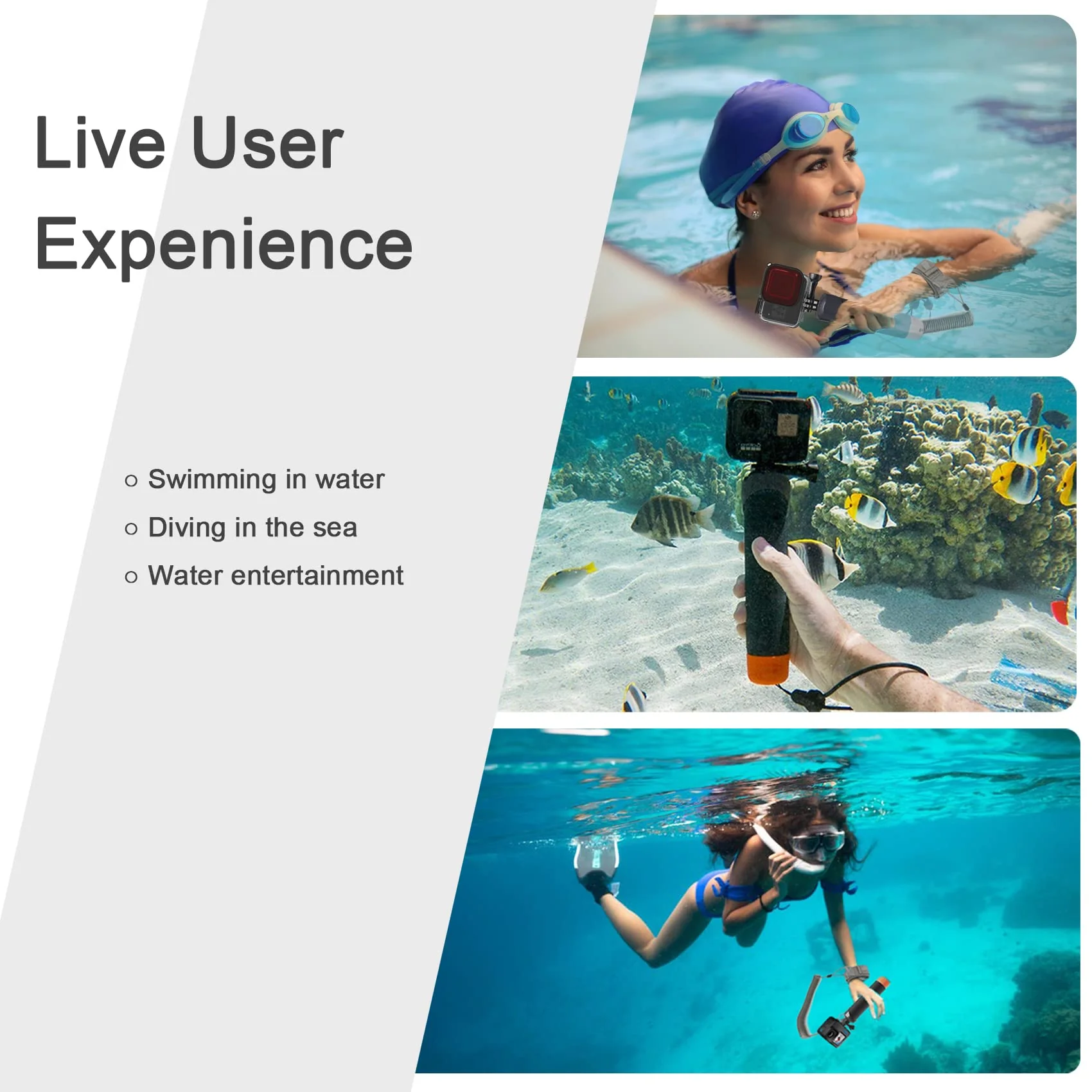 FitStill Waterproof Monopod Floating Hand Grip Snorkeling Selfie Pole Stick +Steel cored Safety Wrist Strap Rope for Go Pro Hero 12/11/10/9/8/7/6/5 Max Session DJI Osmo and Other Action Cameras - Image 7
