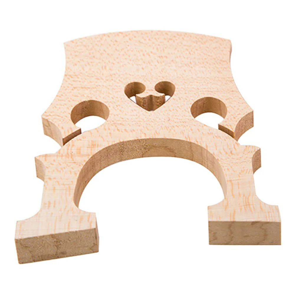 Fitted 1/2 Size Cello Maple Bridge Finer Grade Solid Maple Wood Cello Bridge Replacement Cello Parts & Accessory - Image 2
