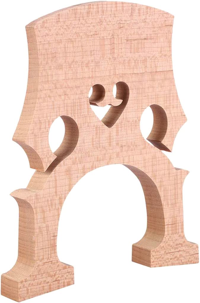 Fitted 1/2 Size Cello Maple Bridge Finer Grade Solid Maple Wood Cello Bridge Replacement Cello Parts & Accessory - Image 5