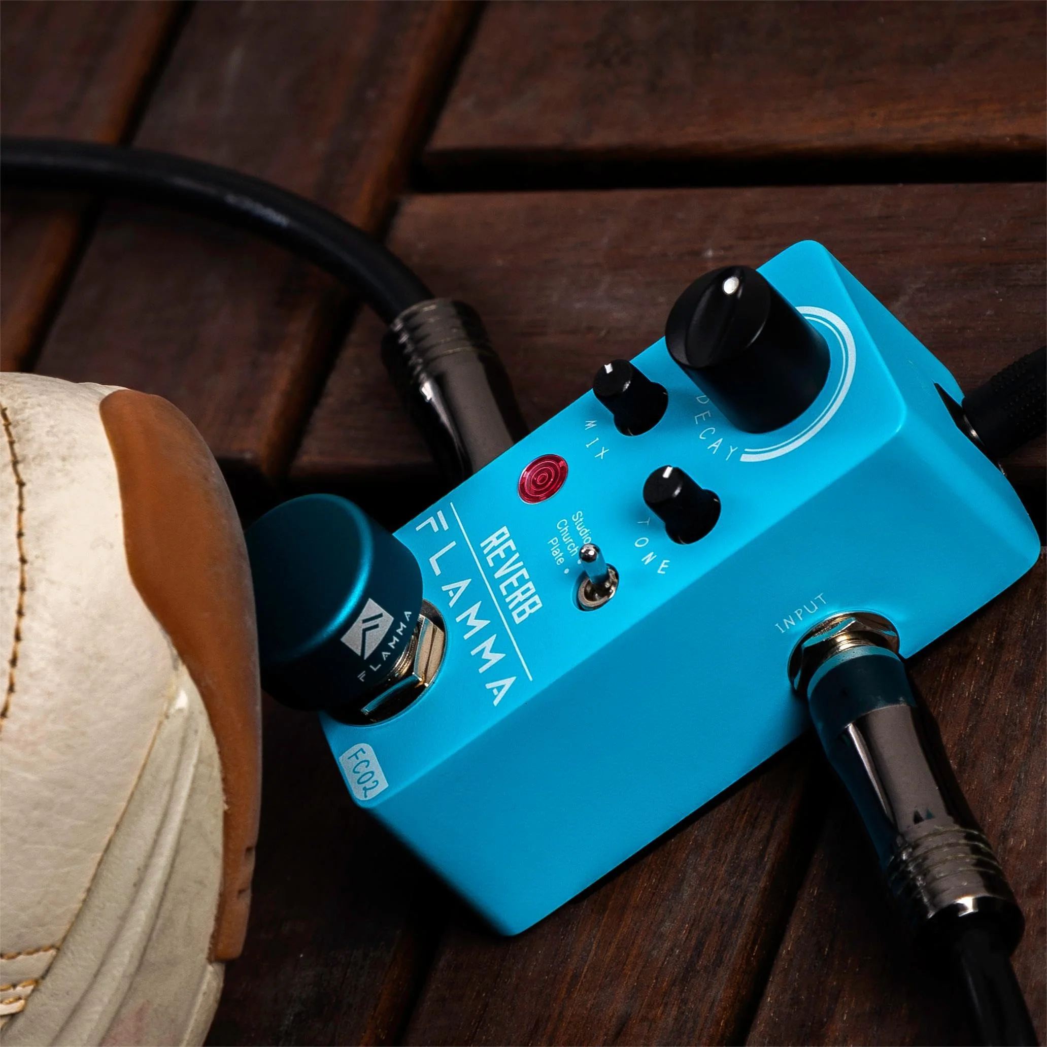 FLAMMA FC02 Mini Reverb Pedal Digital Guitar Pedal with 3 Reverb Effects Church Plate Studio True Bypass FC02 Reverb - Image 7