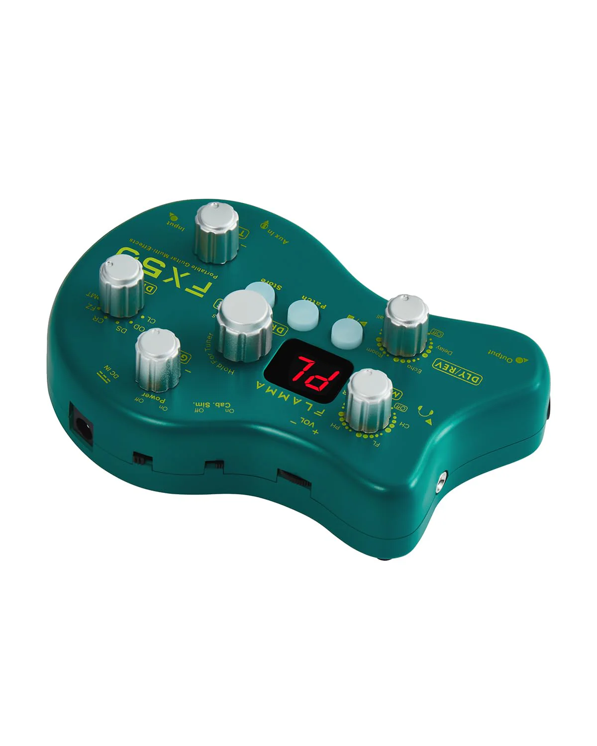 FLAMMA FX50 Practice Guitar Pedal Multi Effects Pedal Mini Portable with 40 Drum Rhythms15 Effects 32 Patches Tuner Function Support Both Corded and Battery Powered FX50 Green - Image 8