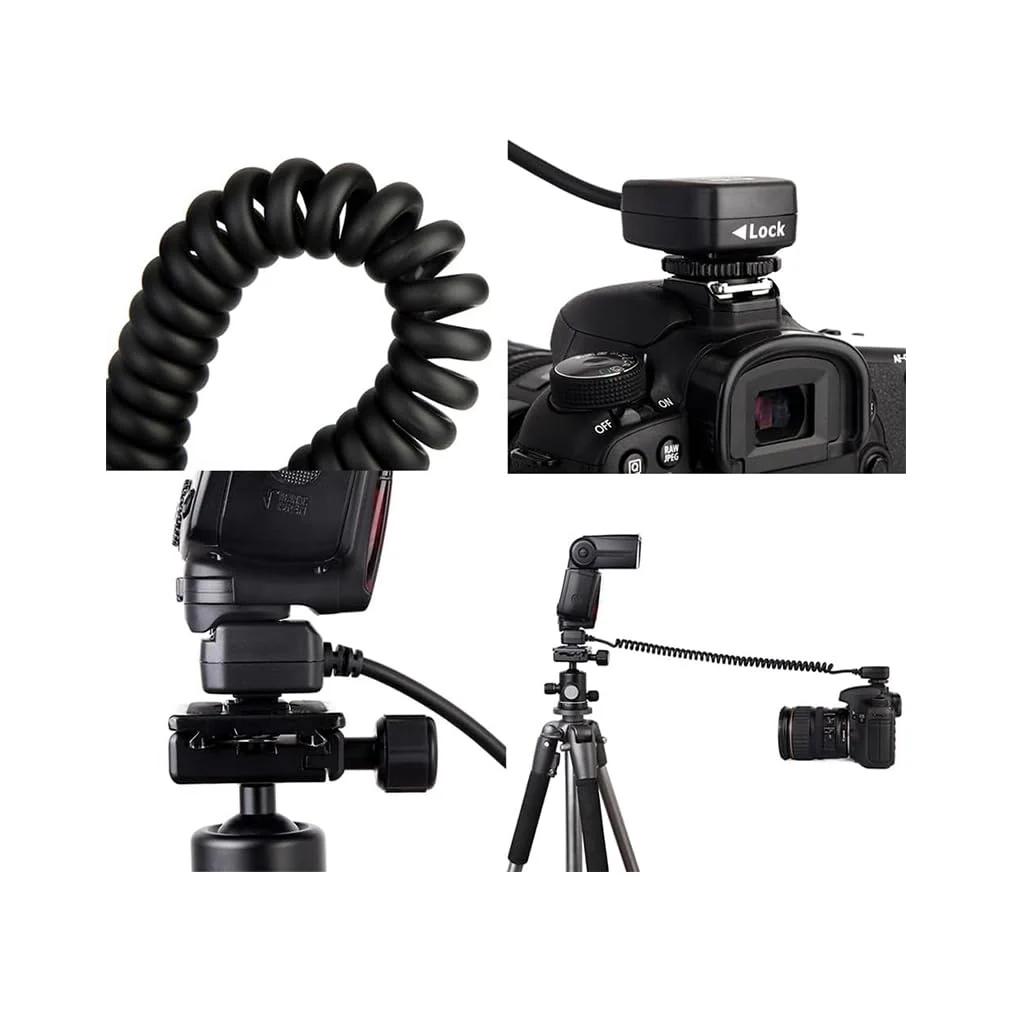 Flash TTL Hot Shoe Cord for Nikon Z5 Z6 Z6II Z7 Z7II D780 D850 D800 D750 D500 D7200 D5600 D5500 D5300 D3500 D3300 Replaces Nikon SC-28 Cord -1.5m - Image 4