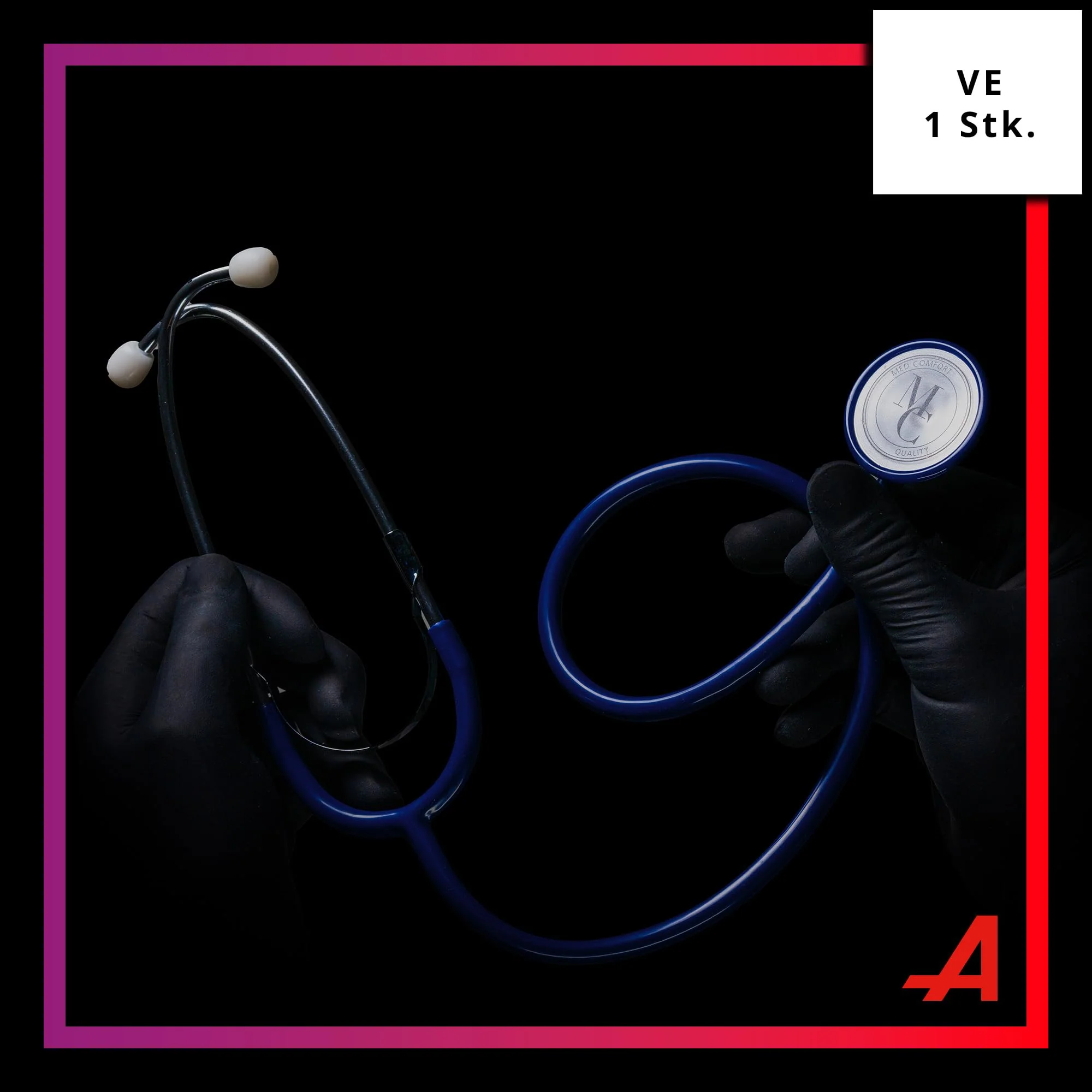 Flat-Headed Stethoscope Ultra-Lightweight Super Acoustics Various Colours - Image 2