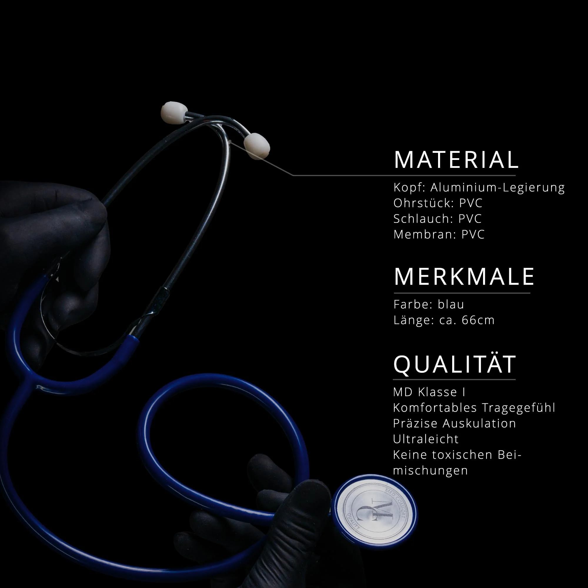 Flat-Headed Stethoscope Ultra-Lightweight Super Acoustics Various Colours - Image 3
