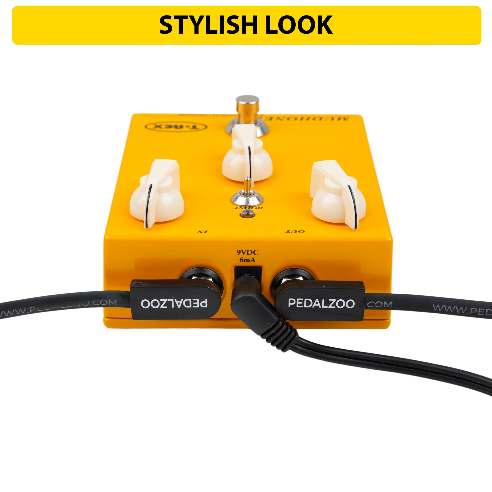 Flat Patch Cable for Guitar Effects Pedals - Space-Saving and Reliable Pedalboard Connection (24-inch) 24-inch - Image 2