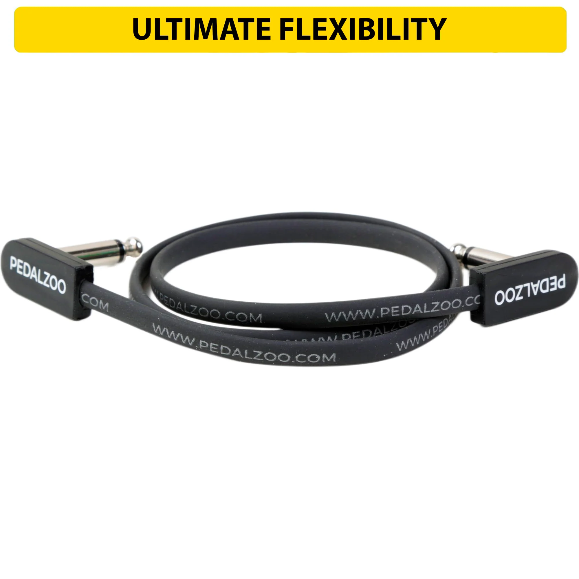 Flat Patch Cable for Guitar Effects Pedals - Space-Saving and Reliable Pedalboard Connection (24-inch) 24-inch - Image 4