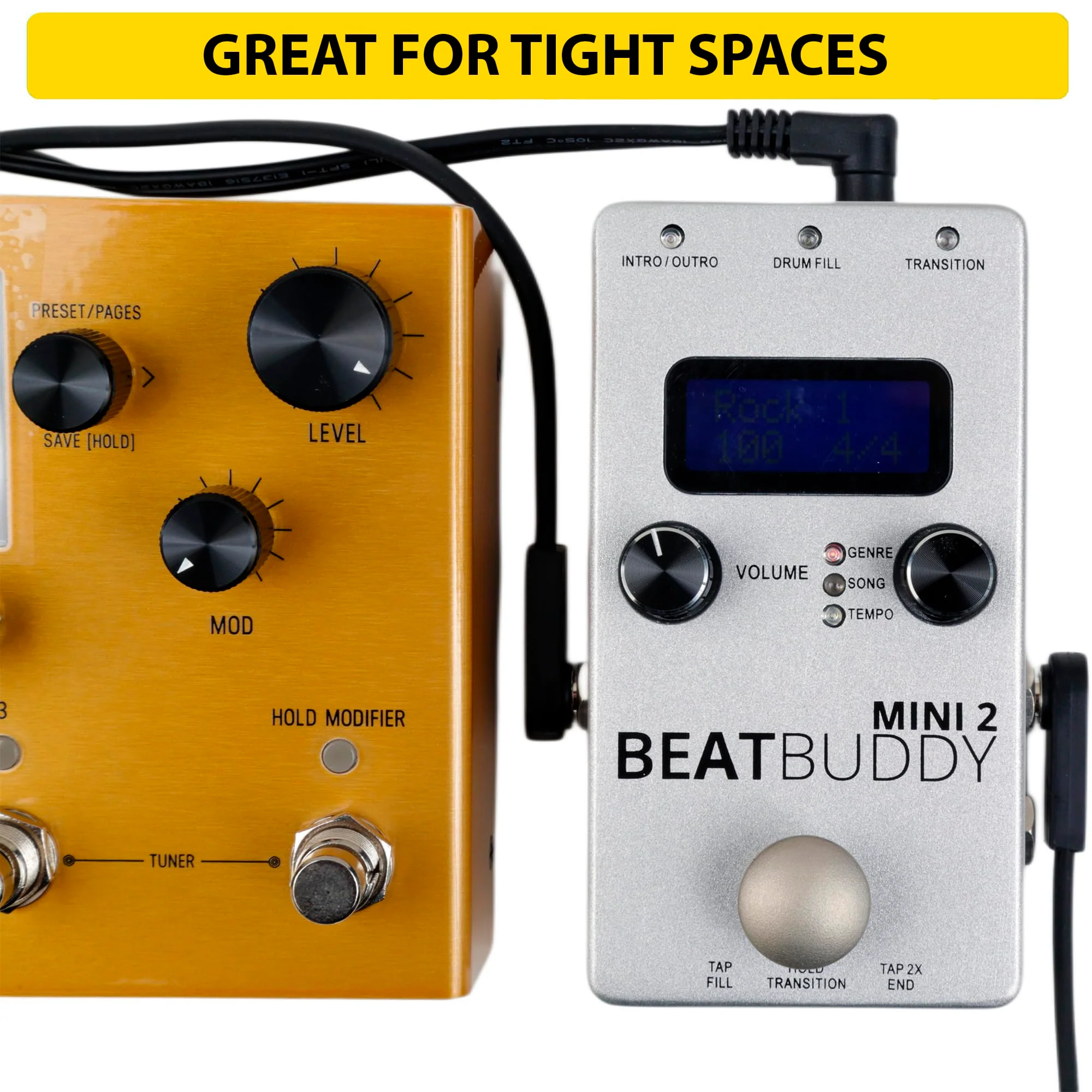 Flat Patch Cable for Guitar Effects Pedals - Space-Saving and Reliable Pedalboard Connection (3-inch/3-pack) 3-inch/3-pack - Image 4