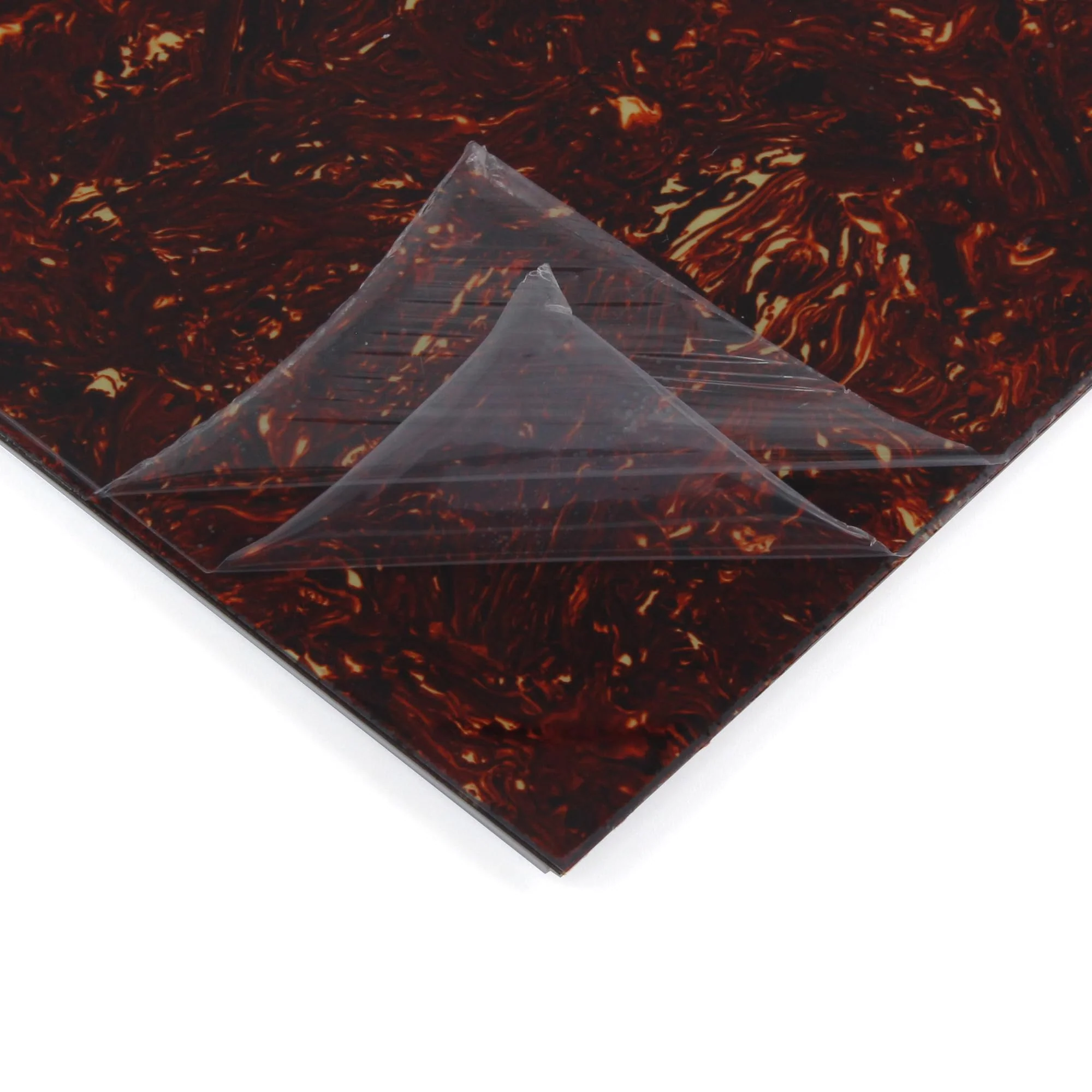 FLEOR 11.4 x 17 Inch Blank Guitar Bass Pickguard Sheet DIY Guitar Pickguard Backplate Scratch Plate Material,4Ply Brown Tortoise Shell 4ply Brown Tortoise Shell - Image 5